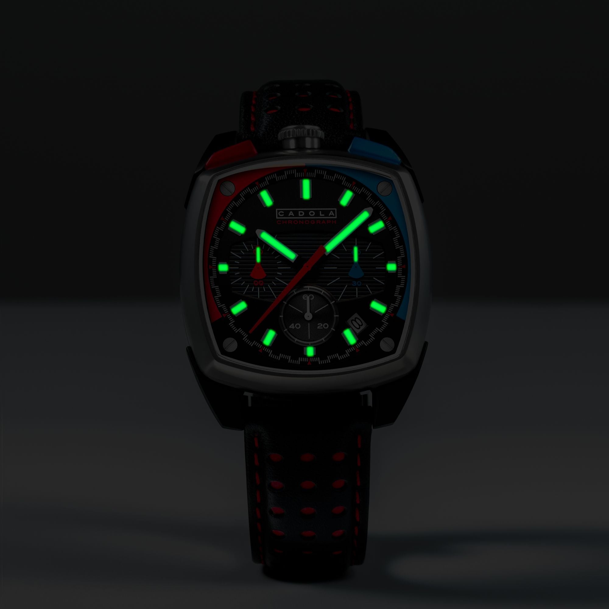 CADOLA Cadola Taurus Chronograph Sleek Racer Black Men's Watch CD-1060-01