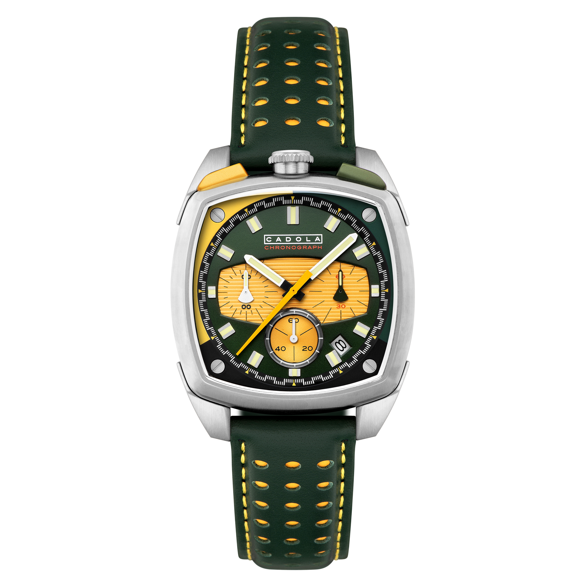 CADOLA Cadola Taurus Chronograph Speedway Green Men's Watch CD-1060-02