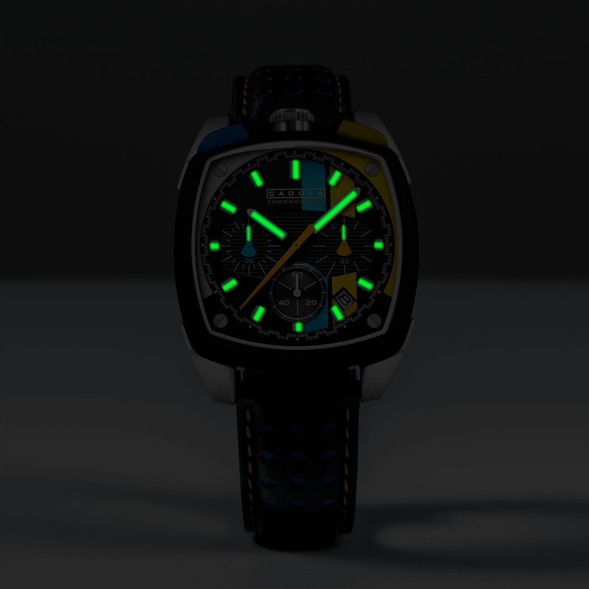 CADOLA Cadola Taurus Chronograph Circuit Noir Men's Watch CD-1060-03