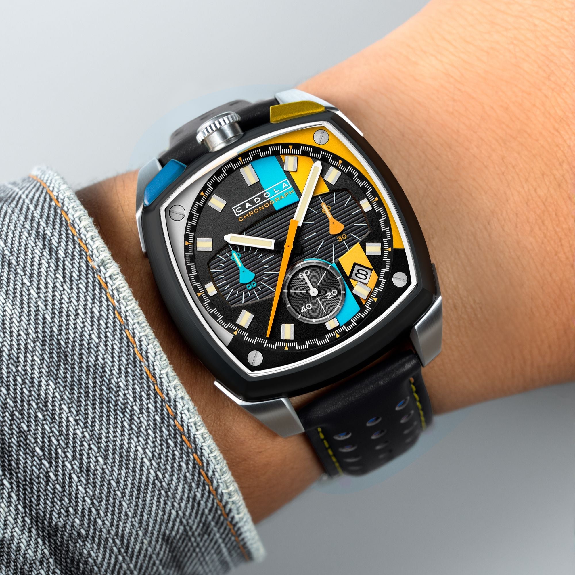 CADOLA Cadola Taurus Chronograph Circuit Noir Men's Watch CD-1060-03