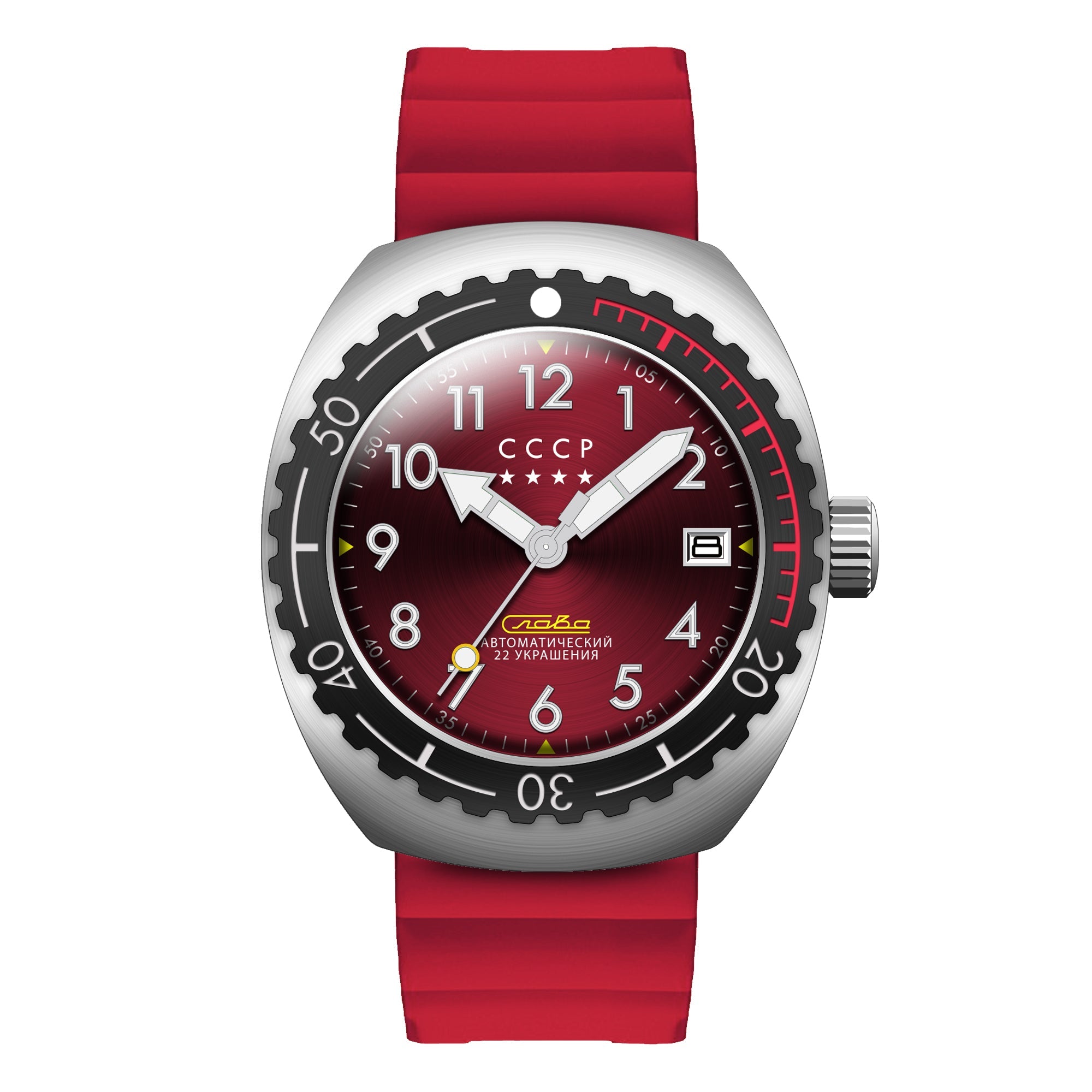 TYPHOON CCCP Typhoon Red Men's Automatic Watch CP-7072-03