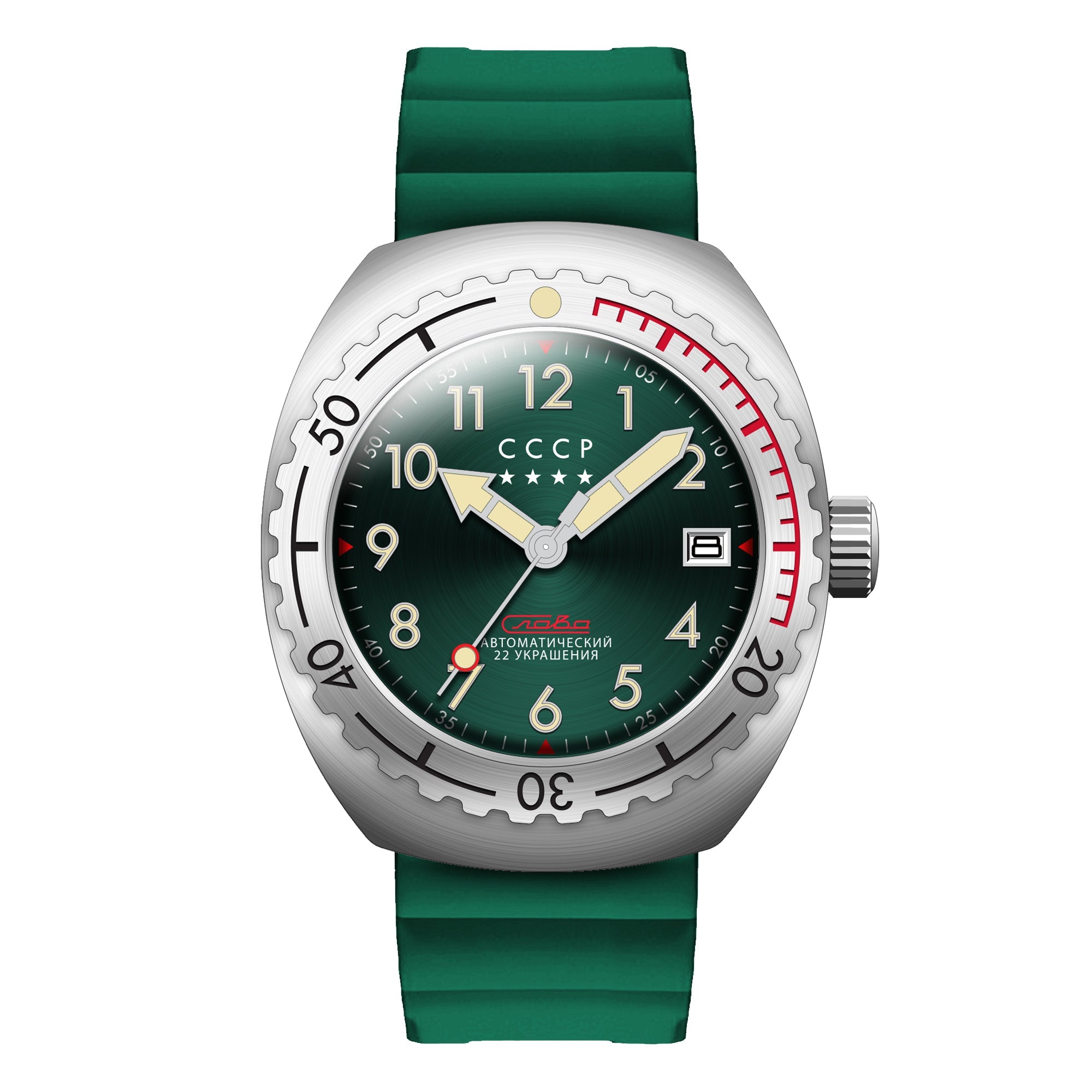 TYPHOON CCCP Typhoon Green Men's Automatic Watch CP-7072-06