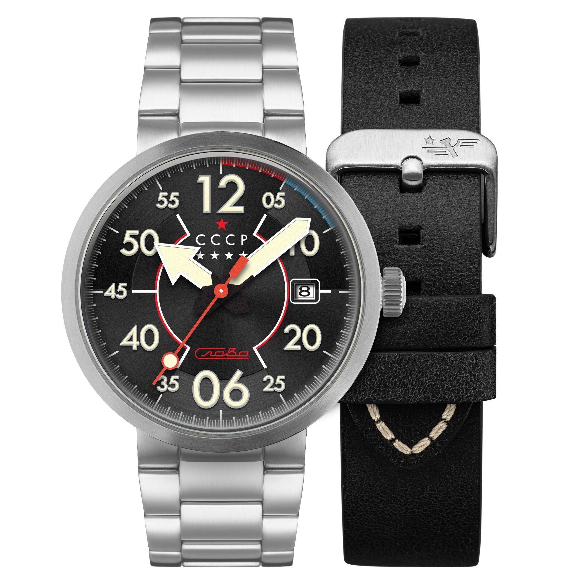 CCCP CCCP Proton Black Men's Automatic Watch CP-7089-11