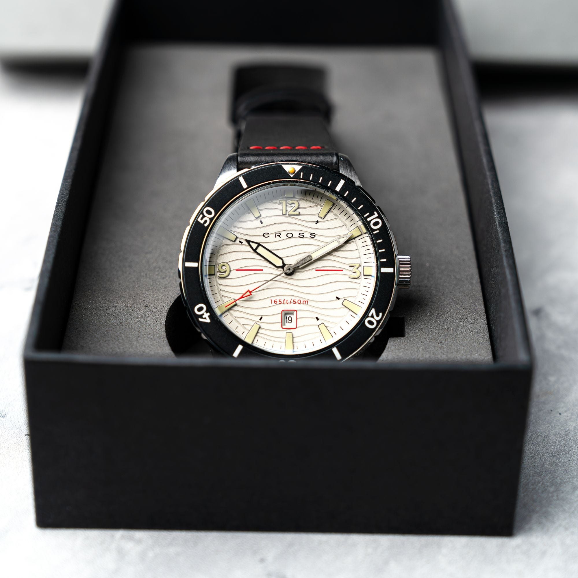 CROSS Cross Baskerville Quartz Fawn Grey Men's Watch CR9064-01
