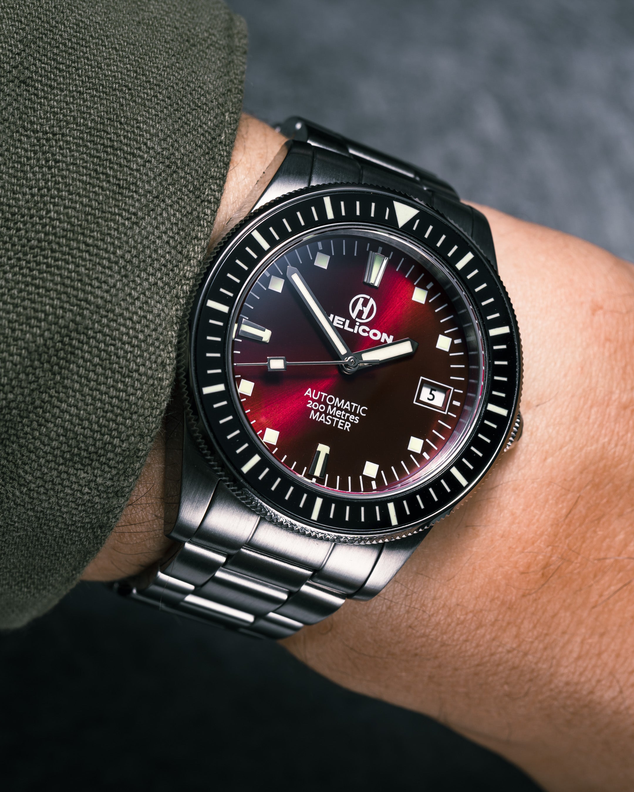 Helicon Helicon Master 62 Dive Watch Claret