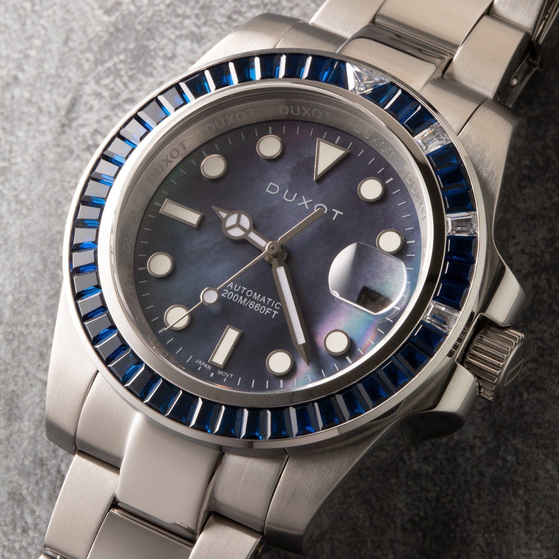 DUXOT Duxot Atlantica Japanese Automatic Deep Blue Watch DX-2047-NN-D (Damaged Packaging)