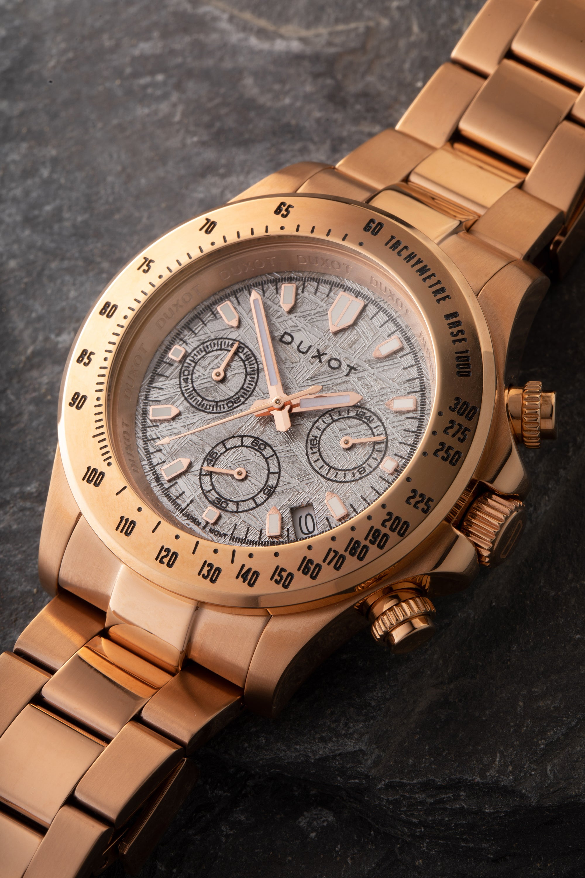 DUXOT Duxot Men's True Gold Atlantica Lapidary Chronograph Watch DX-2048-KK