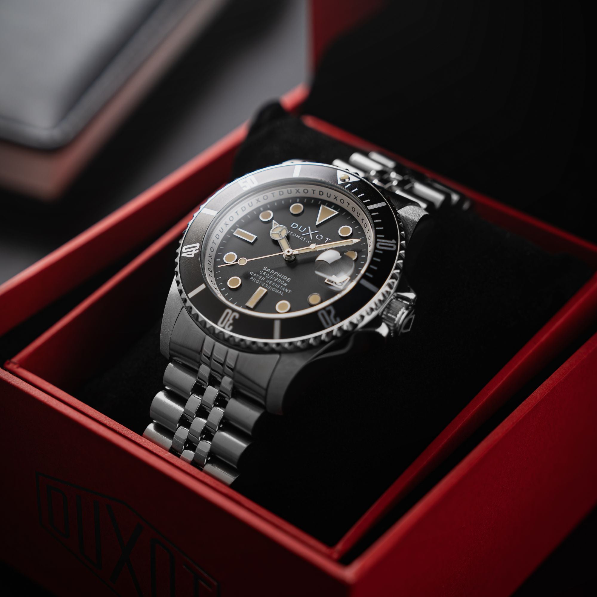 Duxot Atlantica Diver Automatic Charcoal Grey Men's Watch DX-2057-55