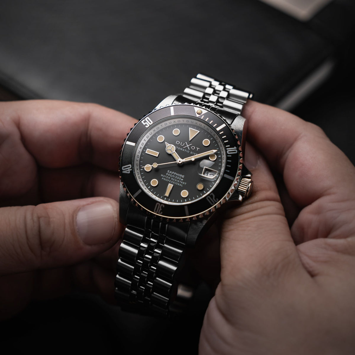 DUXOT Duxot Atlantica Diver Automatic Charcoal Grey Men's Watch DX-2057-55