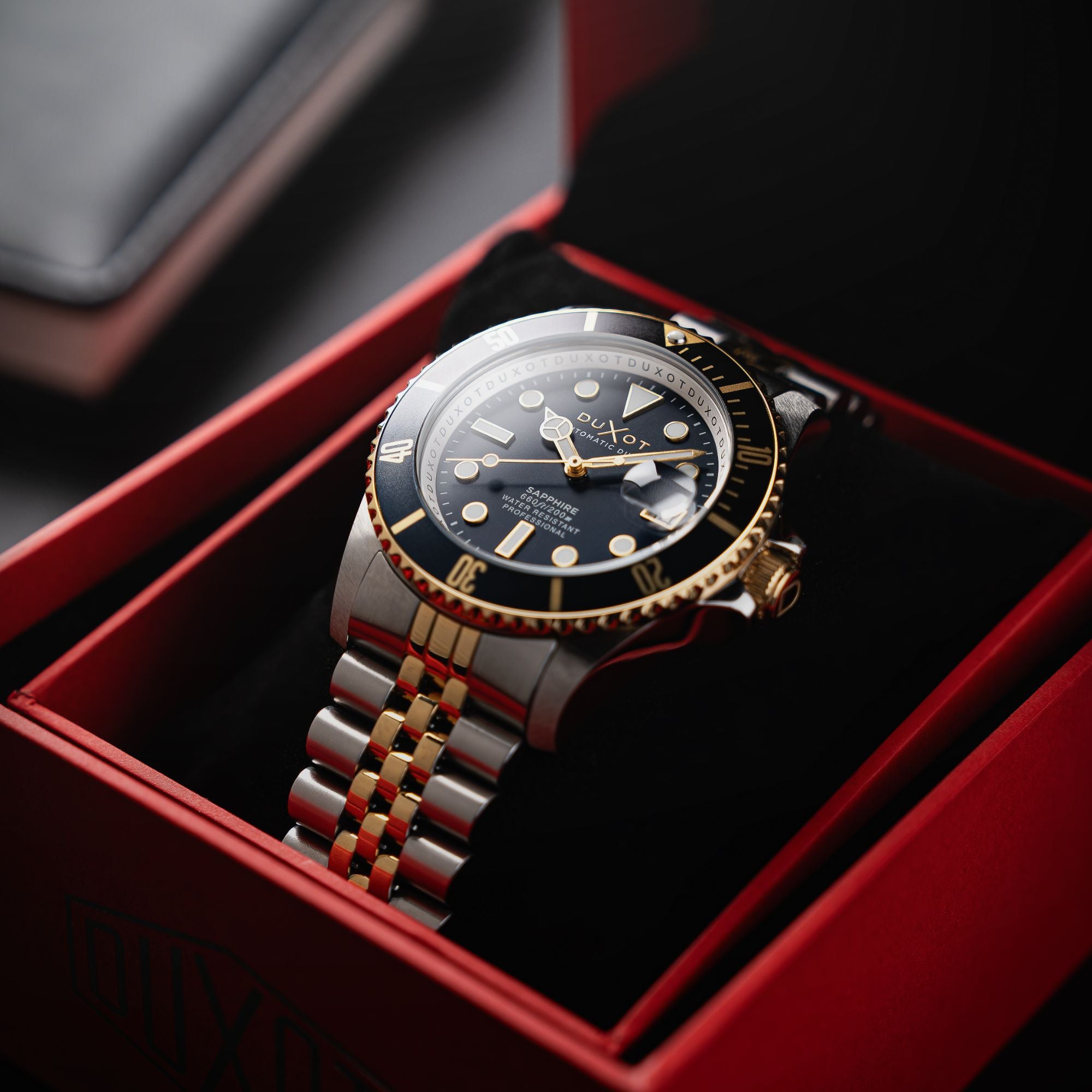 DUXOT Duxot Atlantica Diver Automatic Two Tone Blue Men's Watch DX-2057-AA