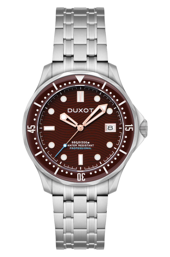 DUXOT Duxot Henri Diver Automatic Deep Brown Men's Watch DX-2060-44