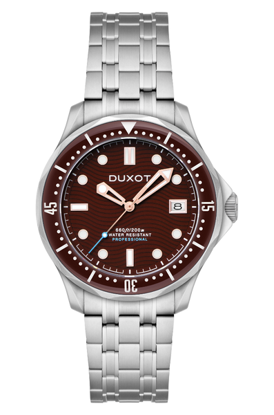 Duxot Henri Diver Automatic Deep Brown Men s Watch DX 2060 44