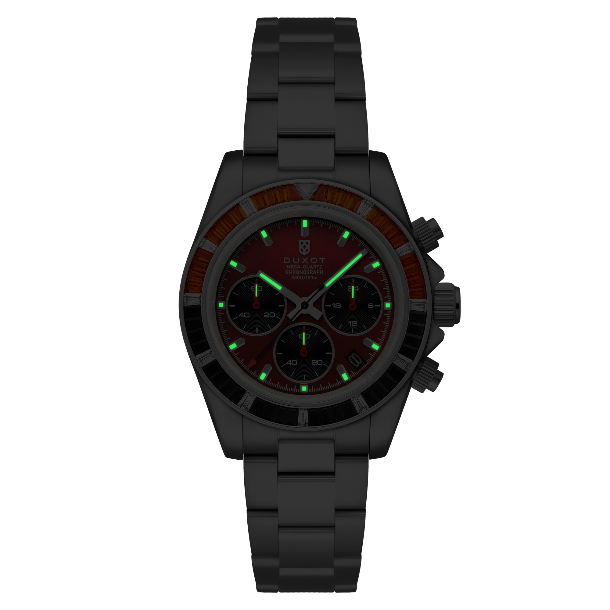 DUXOT Duxot Accelero Rainbow Chrongraph PearL Red Men's Watch DX-2064-AA