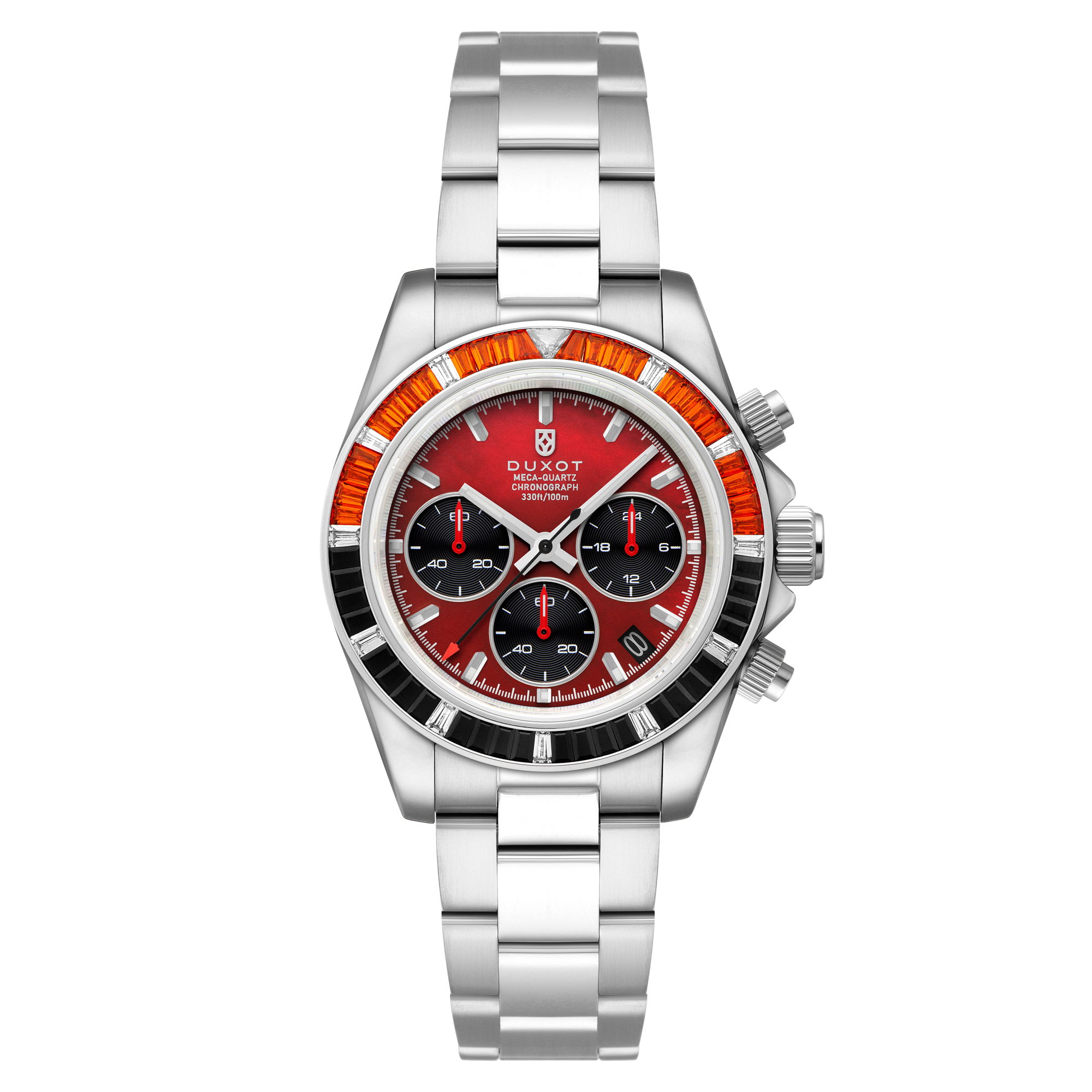 DUXOT Duxot Accelero Rainbow Chrongraph PearL Red Men's Watch DX-2064-AA