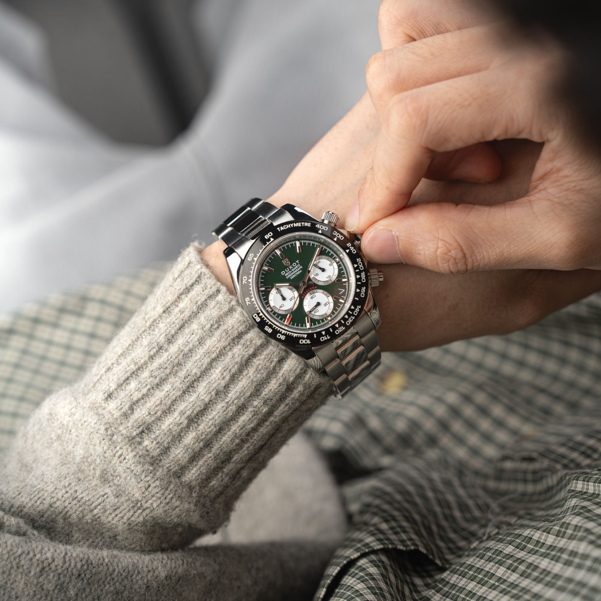DUXOT Duxot Accelero Chronograph Jade Green Watch DX-2065-55