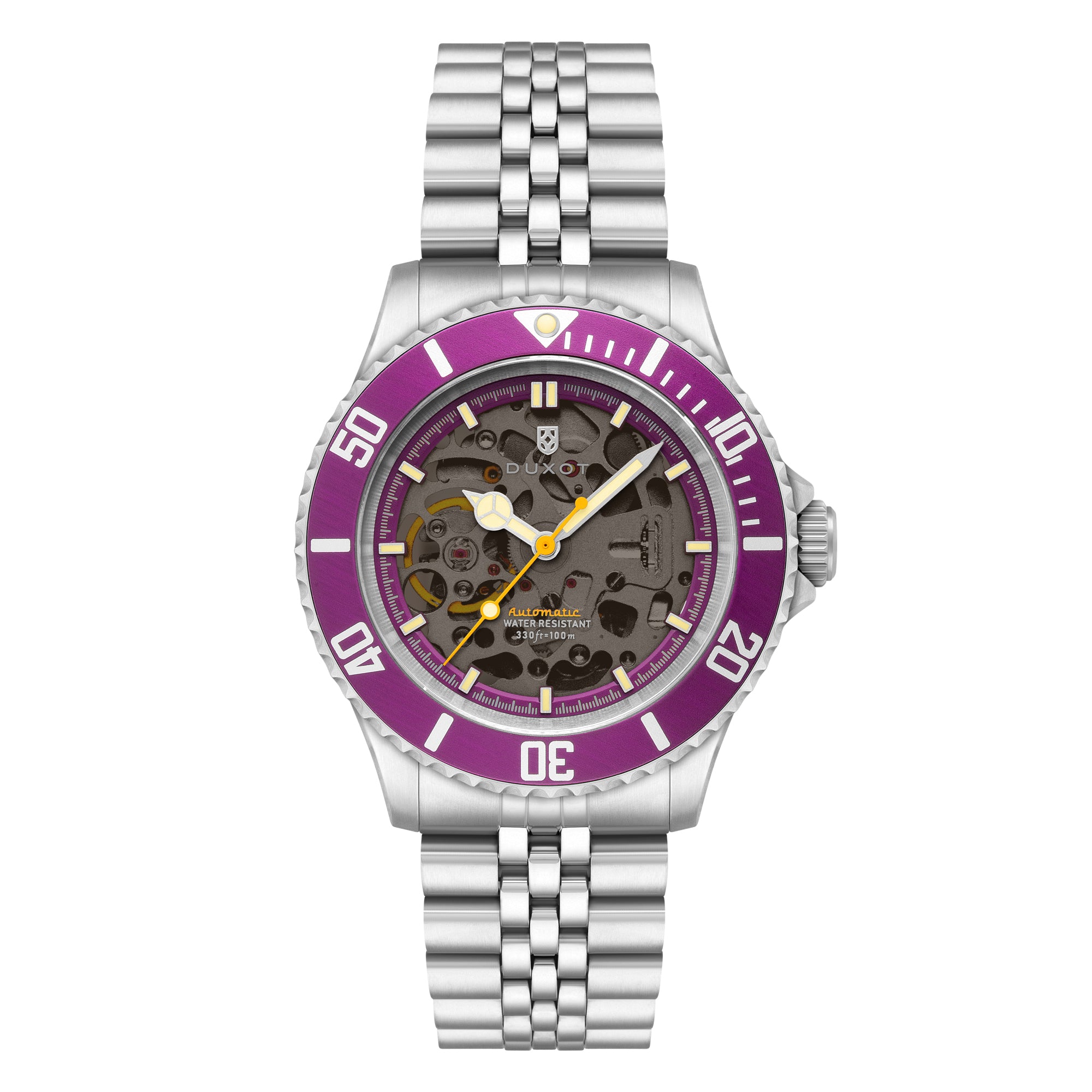 DUXOT Duxot Atlantica Skeleton Diver Automatic Sunset Purple Men's Watch DX-2067-99