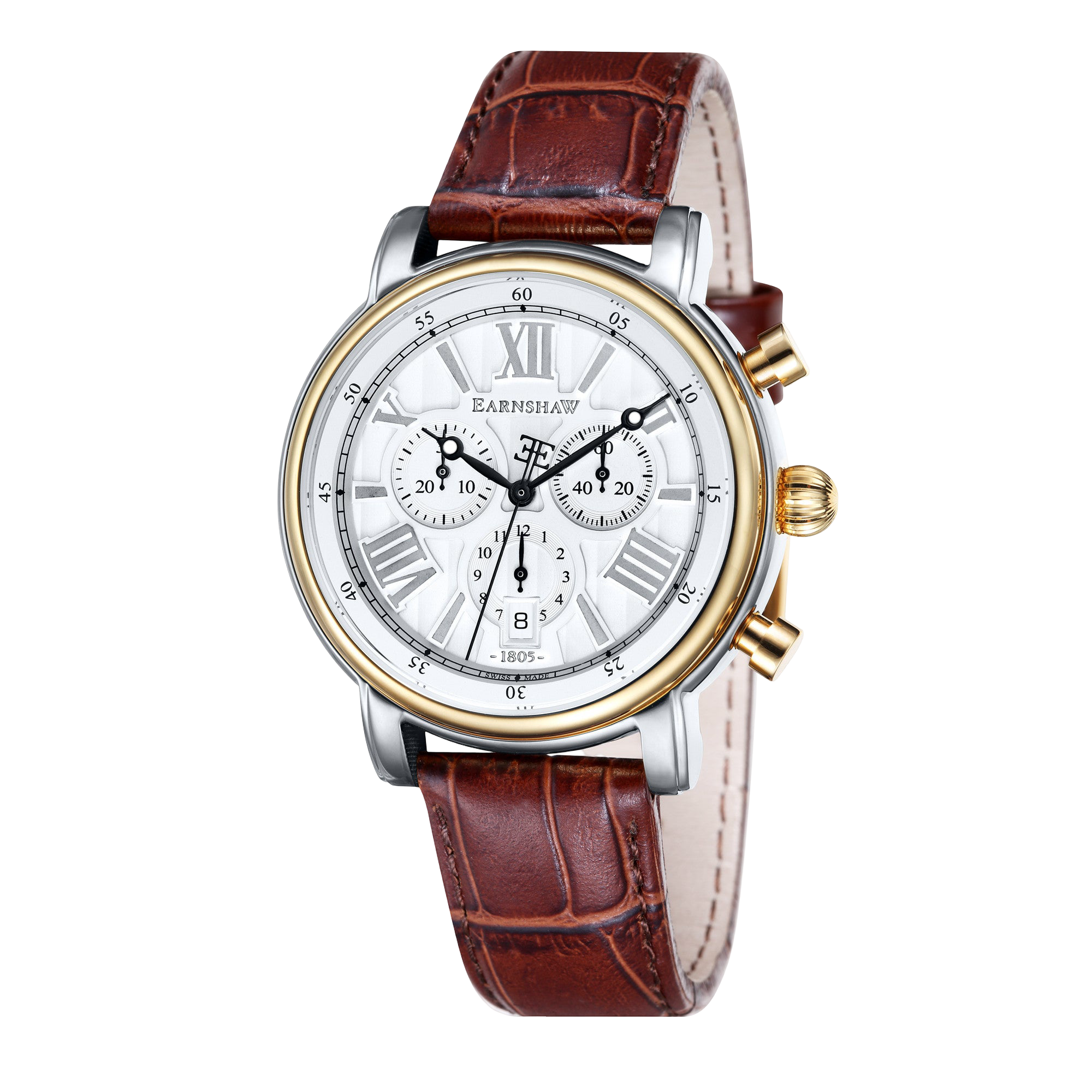THOMAS EARNSHAW Thomas Earnshaw Longcase Swiss Quartz Ivory White Men's Watch ES-0016-05