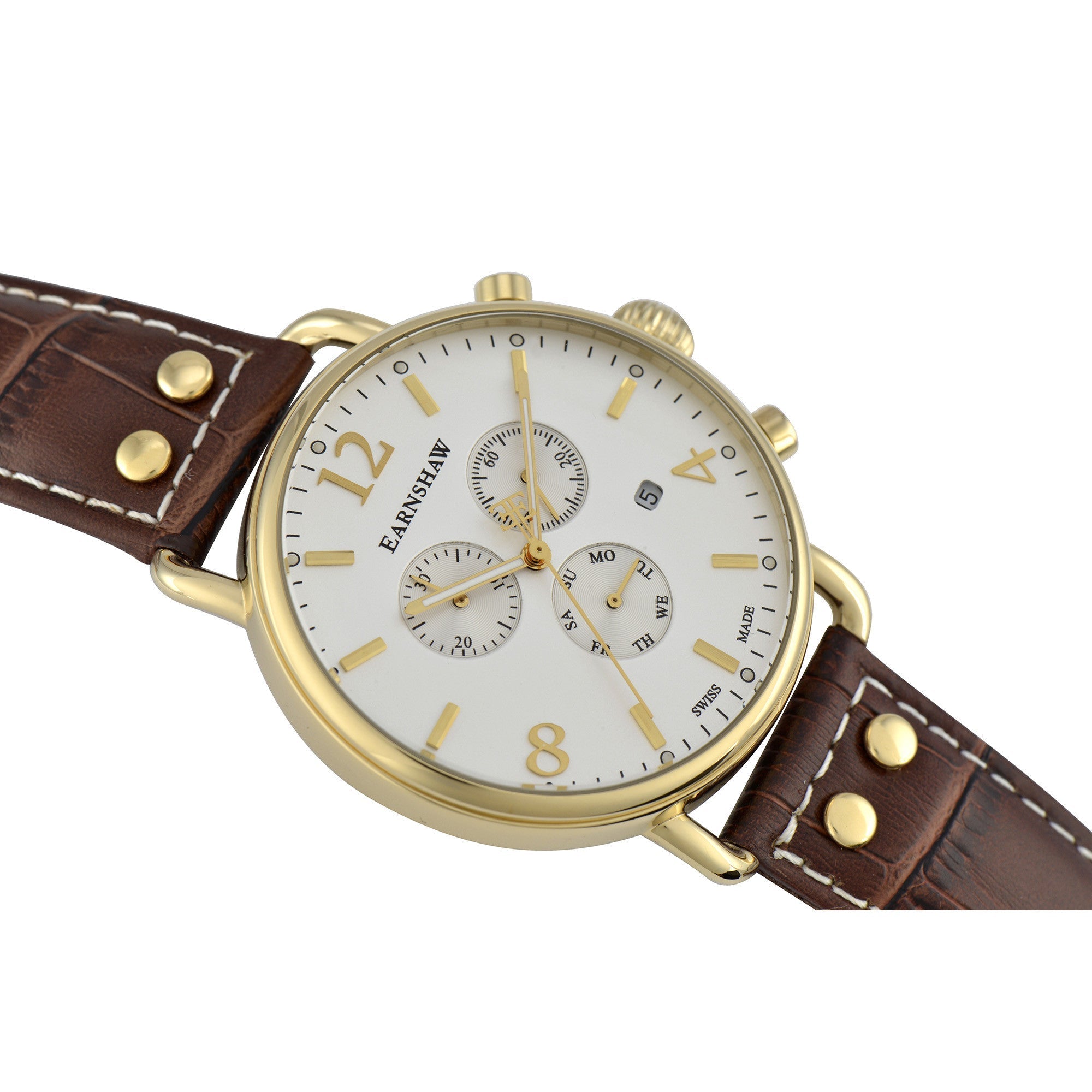 THOMAS EARNSHAW Thomas Earnshaw Investigator Swiss Quartz Ice Gold Men's Watch ES-0020-03