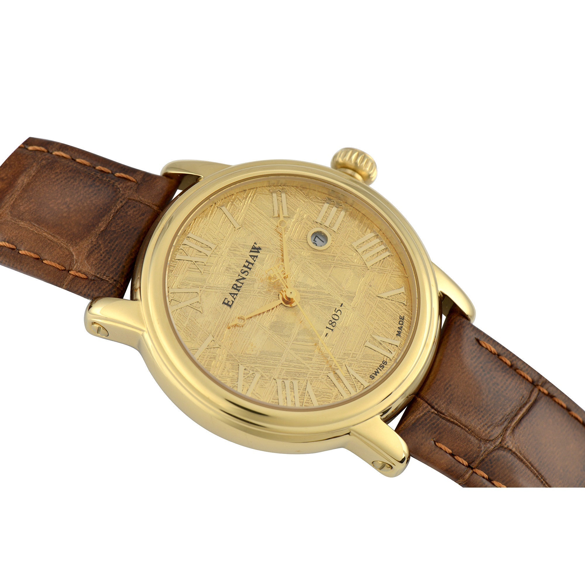 THOMAS EARNSHAW Thomas Earnshaw Meteorite Gold Meteorite Men's Watch ES-0026-02
