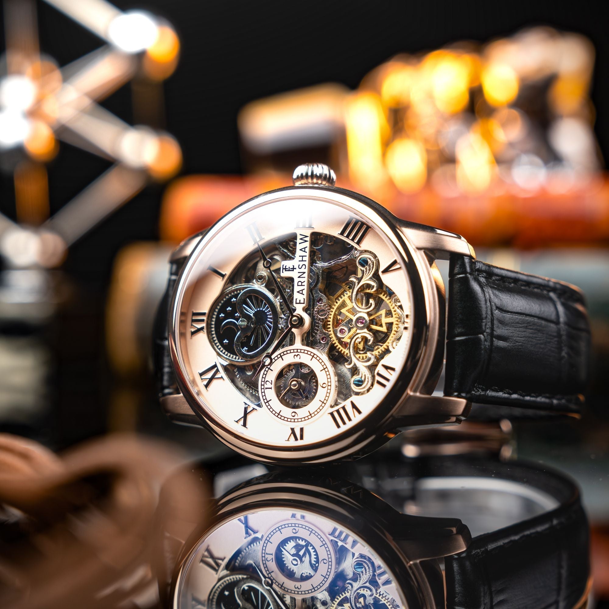 THOMAS EARNSHAW Thomas Earnshaw Longitude Automatic Skeleton Copper Black Men's Watch ES-8006-0E