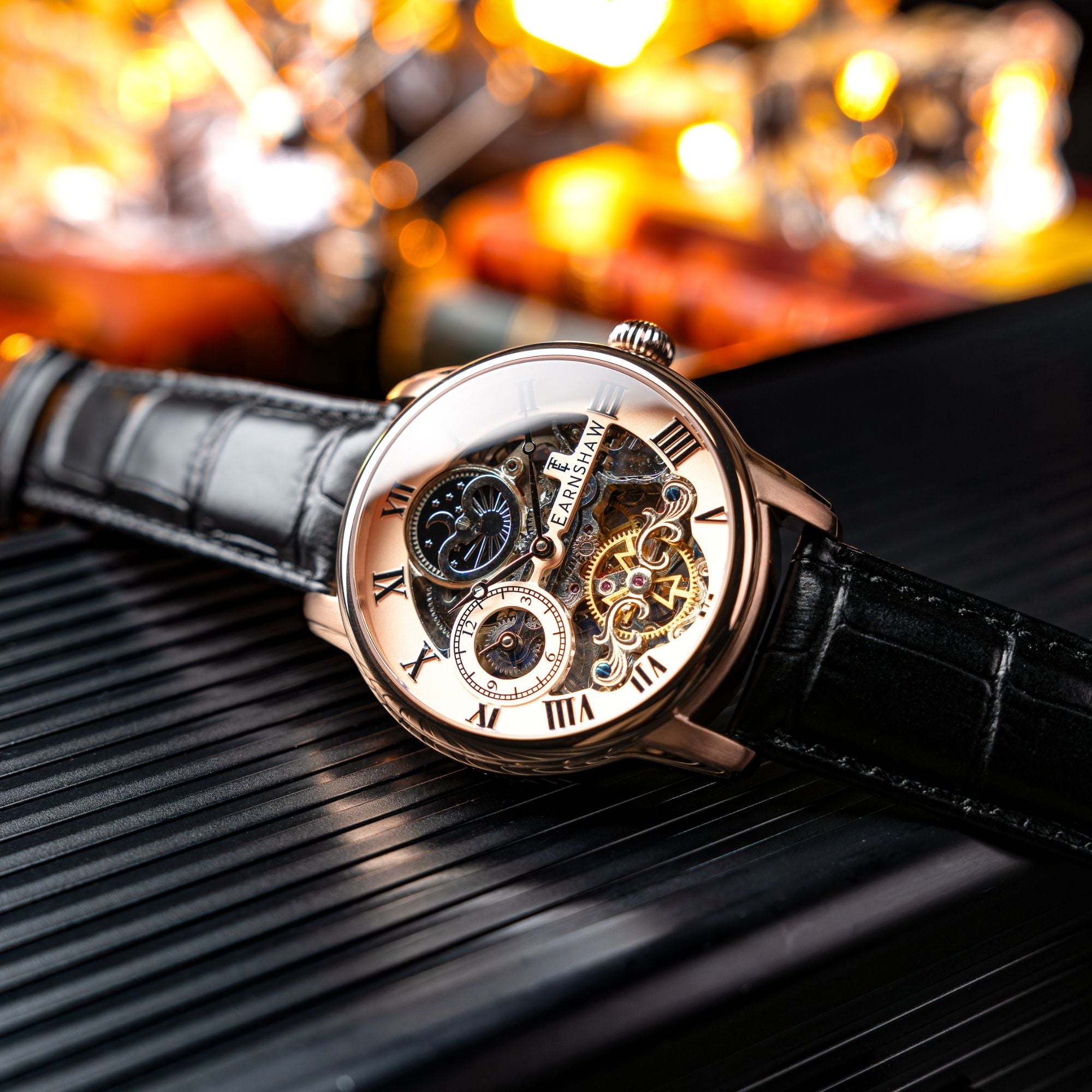 THOMAS EARNSHAW Thomas Earnshaw Longitude Automatic Skeleton Copper Black Men's Watch ES-8006-0E