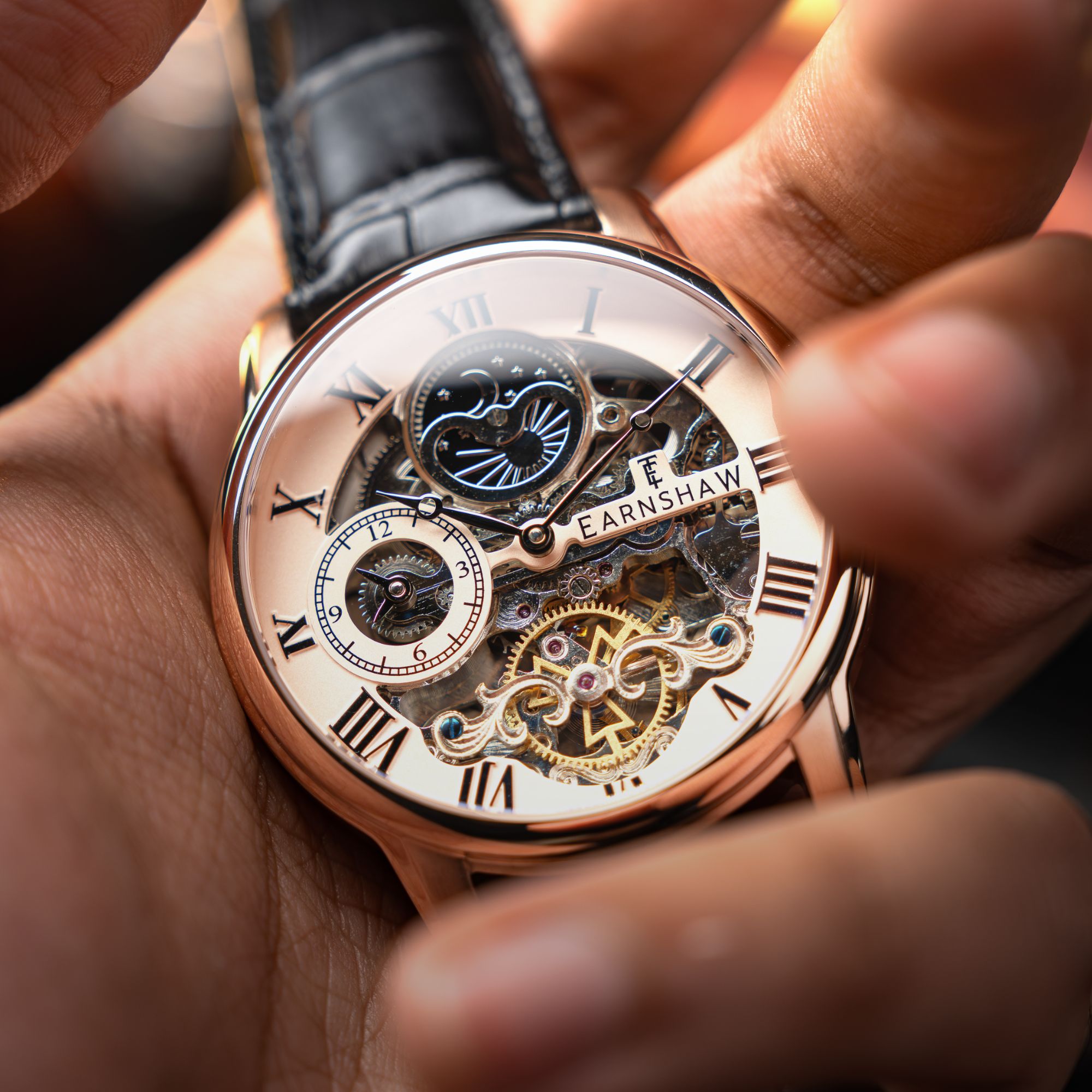 THOMAS EARNSHAW Thomas Earnshaw Longitude Automatic Skeleton Copper Black Men's Watch ES-8006-0E