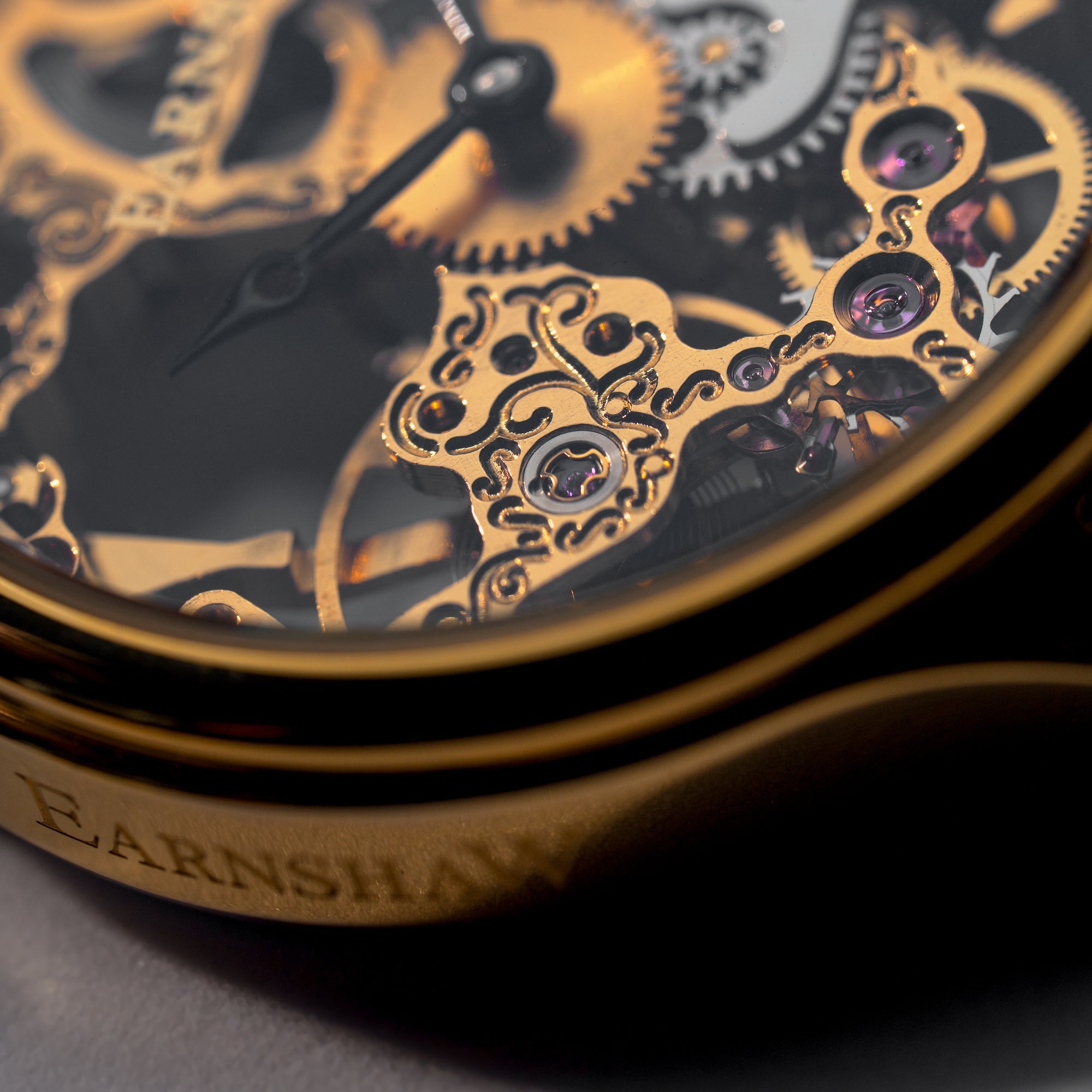 THOMAS EARNSHAW Thomas Earnshaw Bauer Mechanical Skeleton Sandy Gold Men's Watch ES-8049-07