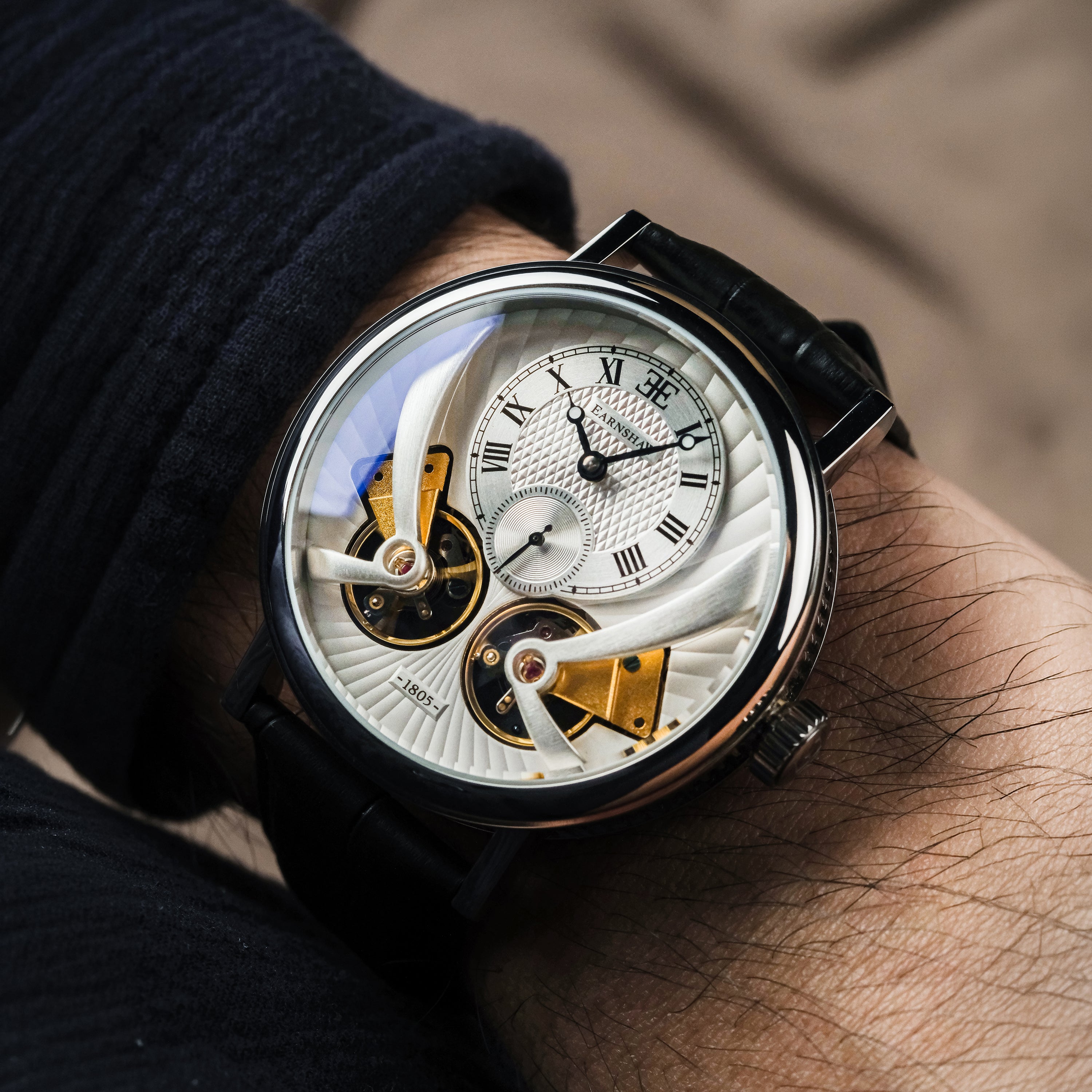 THOMAS EARNSHAW Thomas Earnshaw Beaufort Anatolia Men's Mechanical Automatic Imperial White Watch ES-8059-01