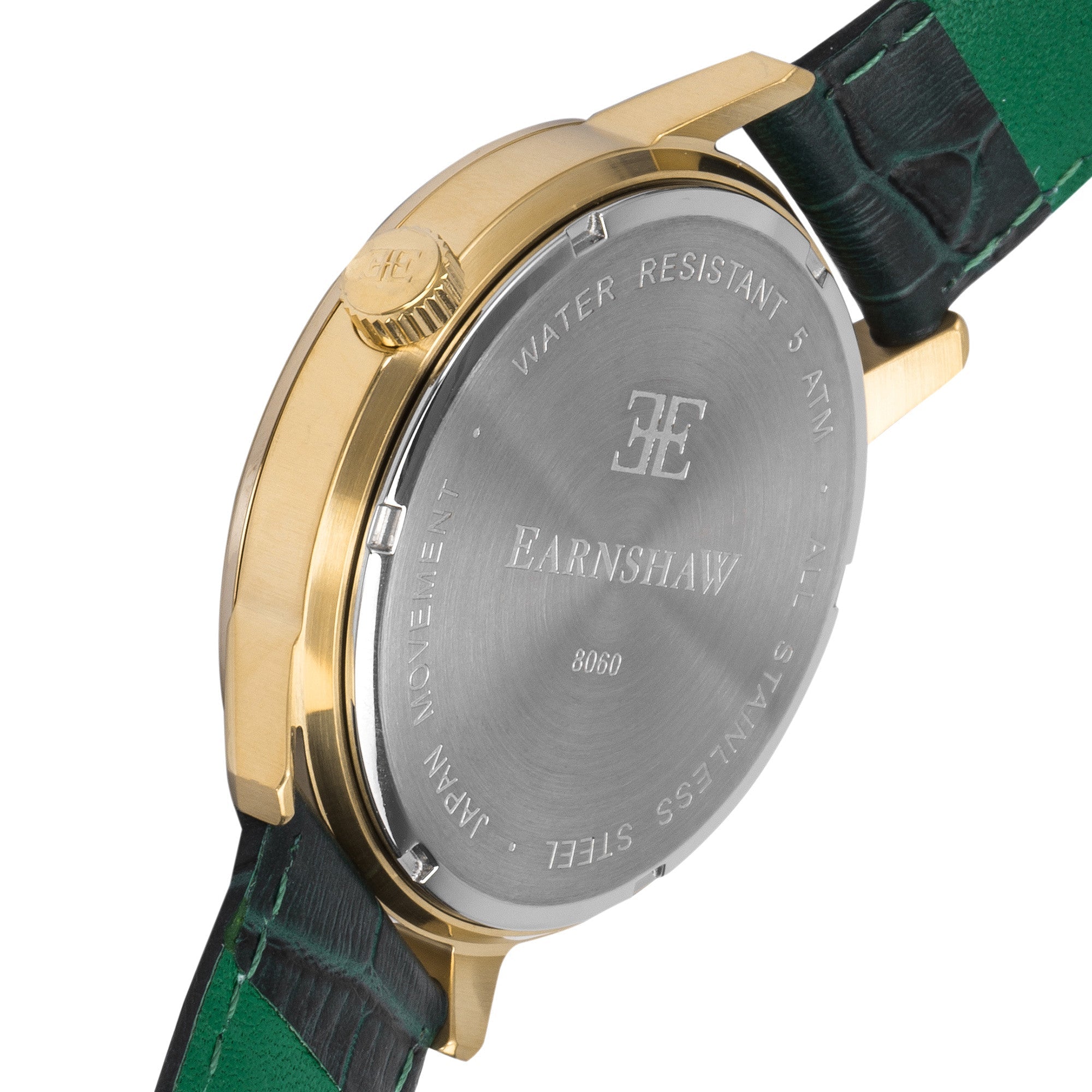 CORNWALL Thomas Earnshaw Cornwall Retrograde Japan Quartz Green Men's Watch ES-8060-02