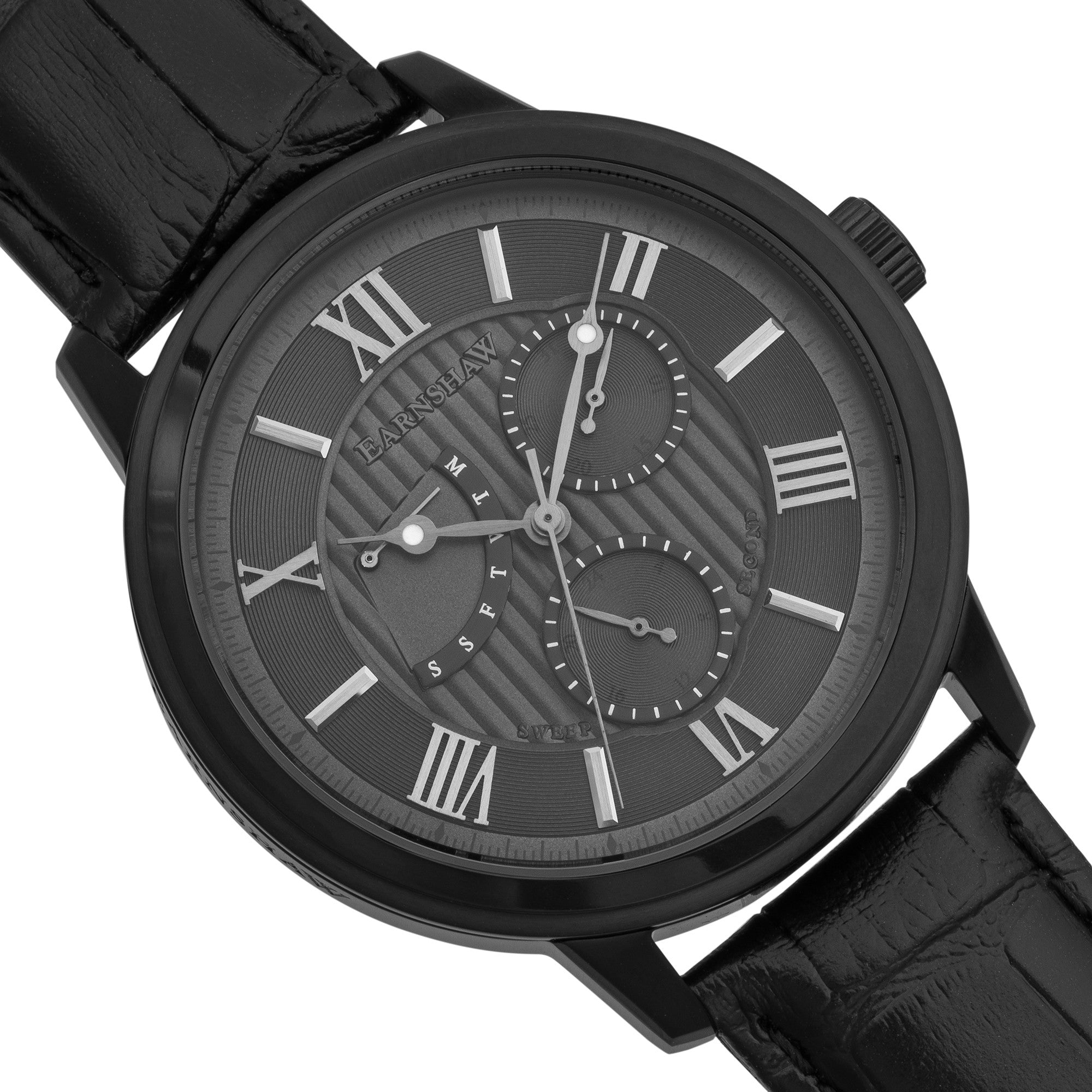 THOMAS EARNSHAW Thomas Earnshaw Cornwall Retrograde Shadow Black Men's Watch ES-8060-06