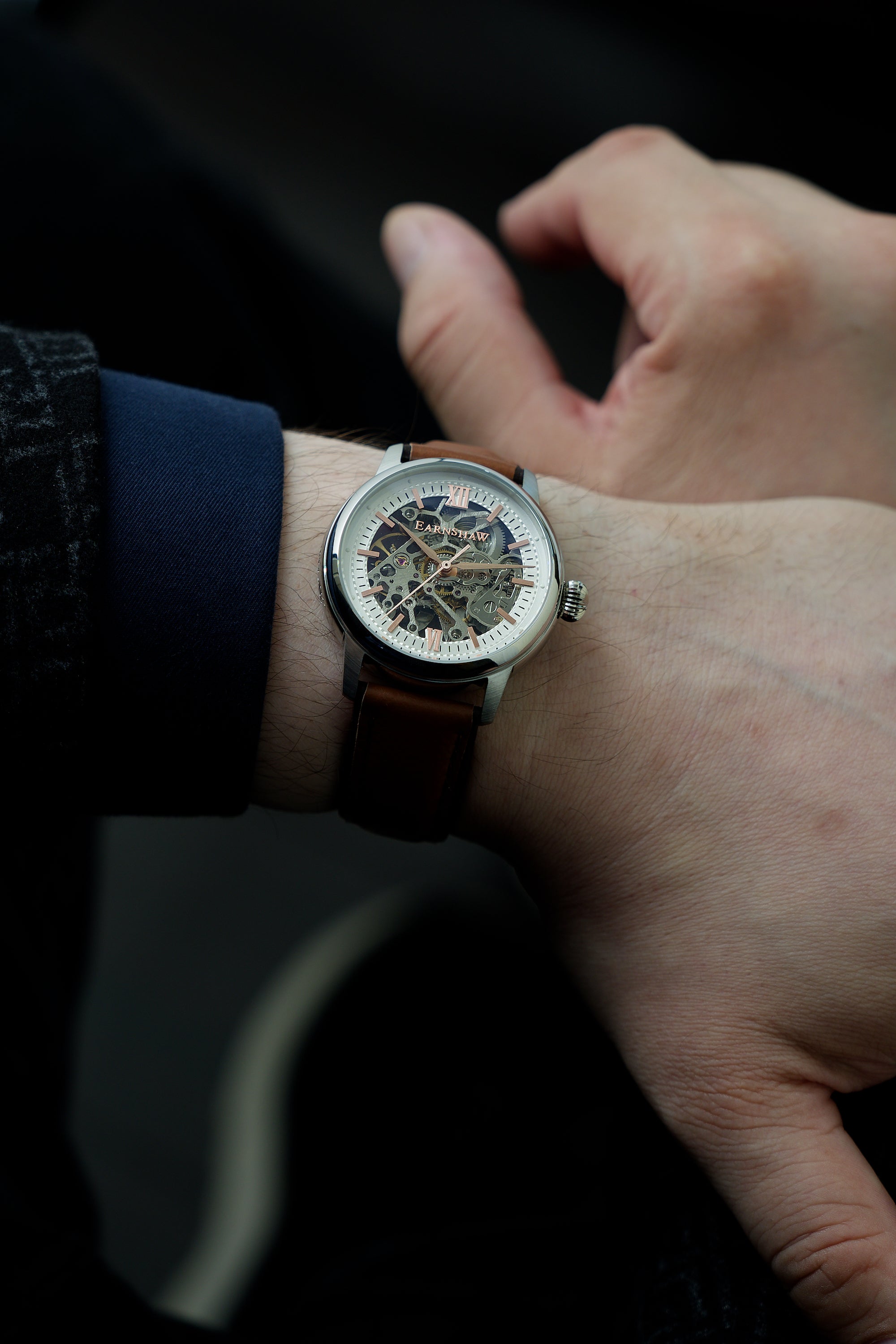 THOMAS EARNSHAW Thomas Earnshaw Cornwall Men's Automatic Skeleton Neutral White Watch ES-8110-02
