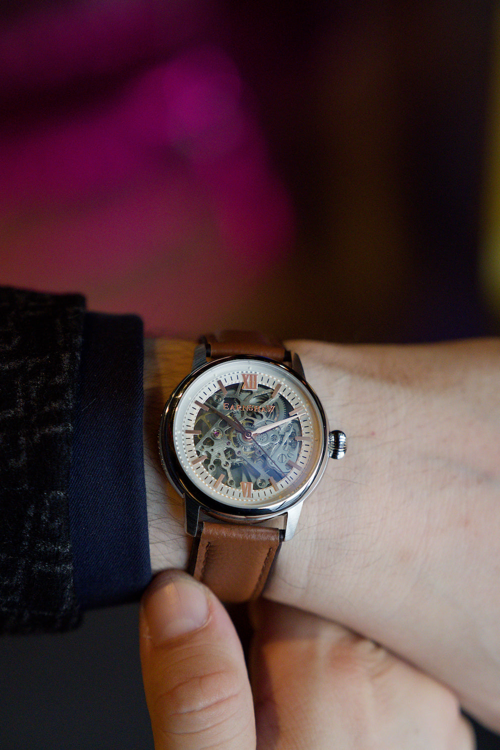 THOMAS EARNSHAW Thomas Earnshaw Cornwall Men's Automatic Skeleton Neutral White Watch ES-8110-02