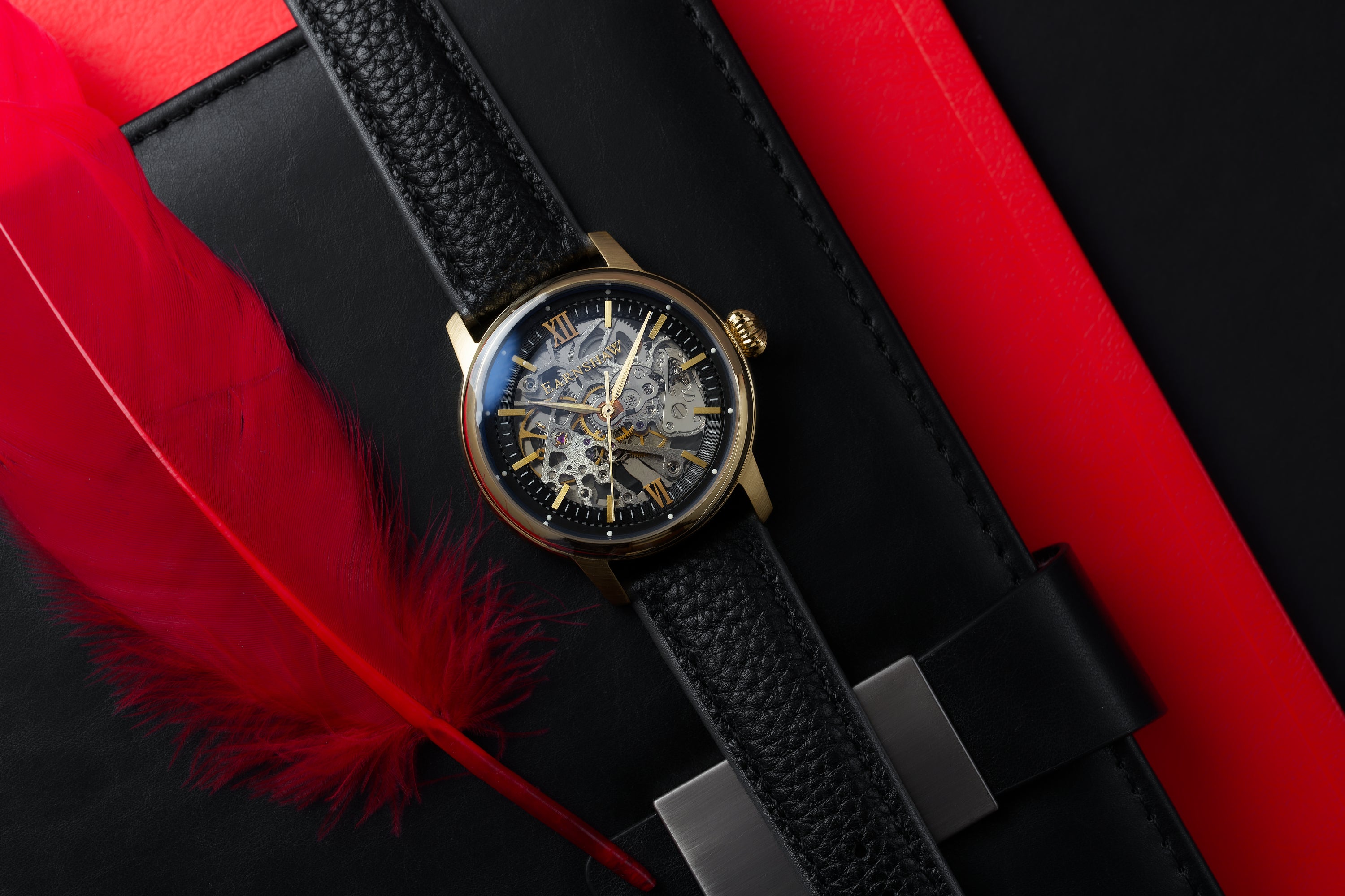 Thomas Earnshaw Thomas Earnshaw Cornwall Men's Automatic Skeleton Bullion Gold Watch ES-8110-03