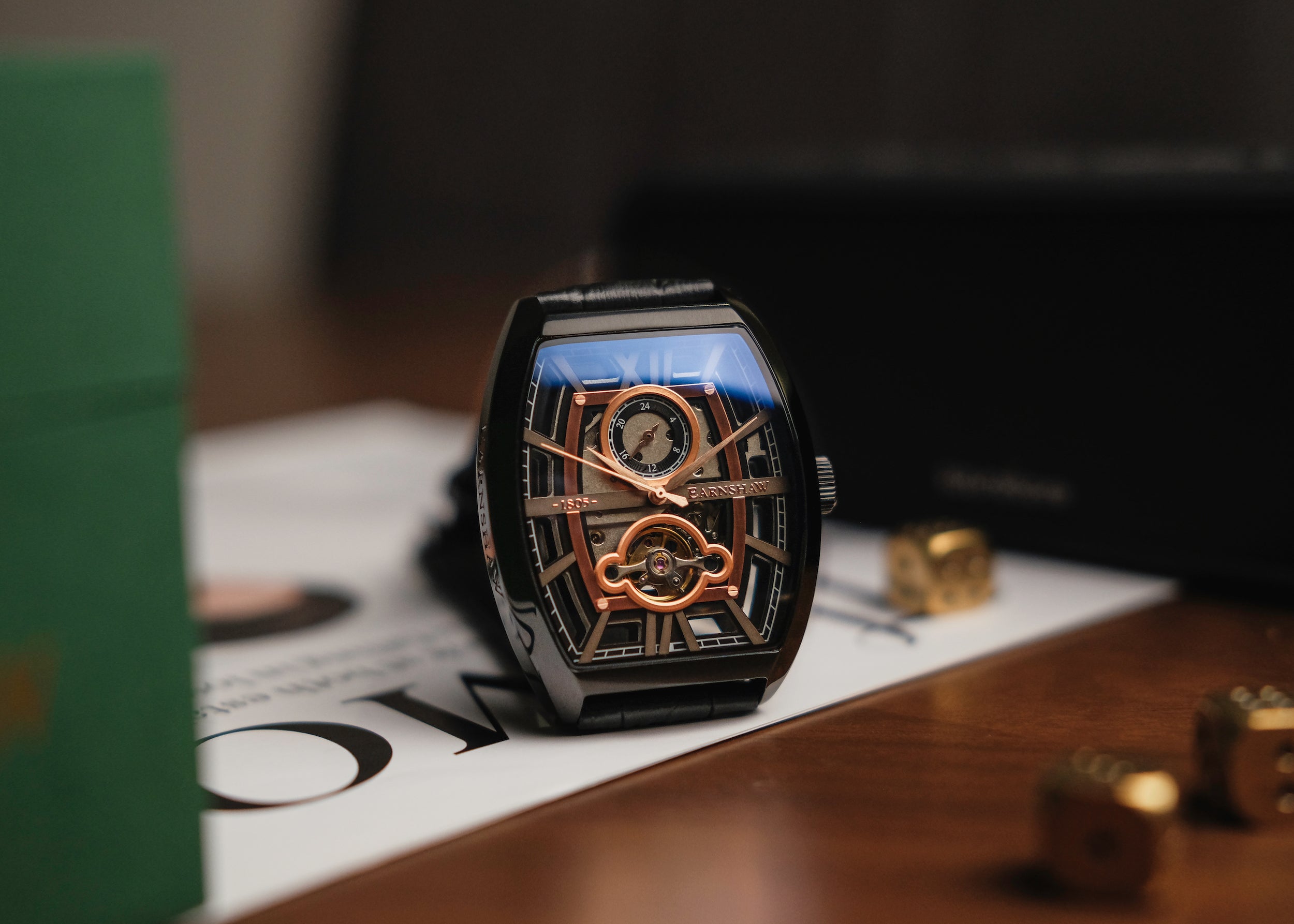 THOMAS EARNSHAW Thomas Earnshaw Holborn Men's Mechanical Automatic Sable Black Watch ES-8111-04
