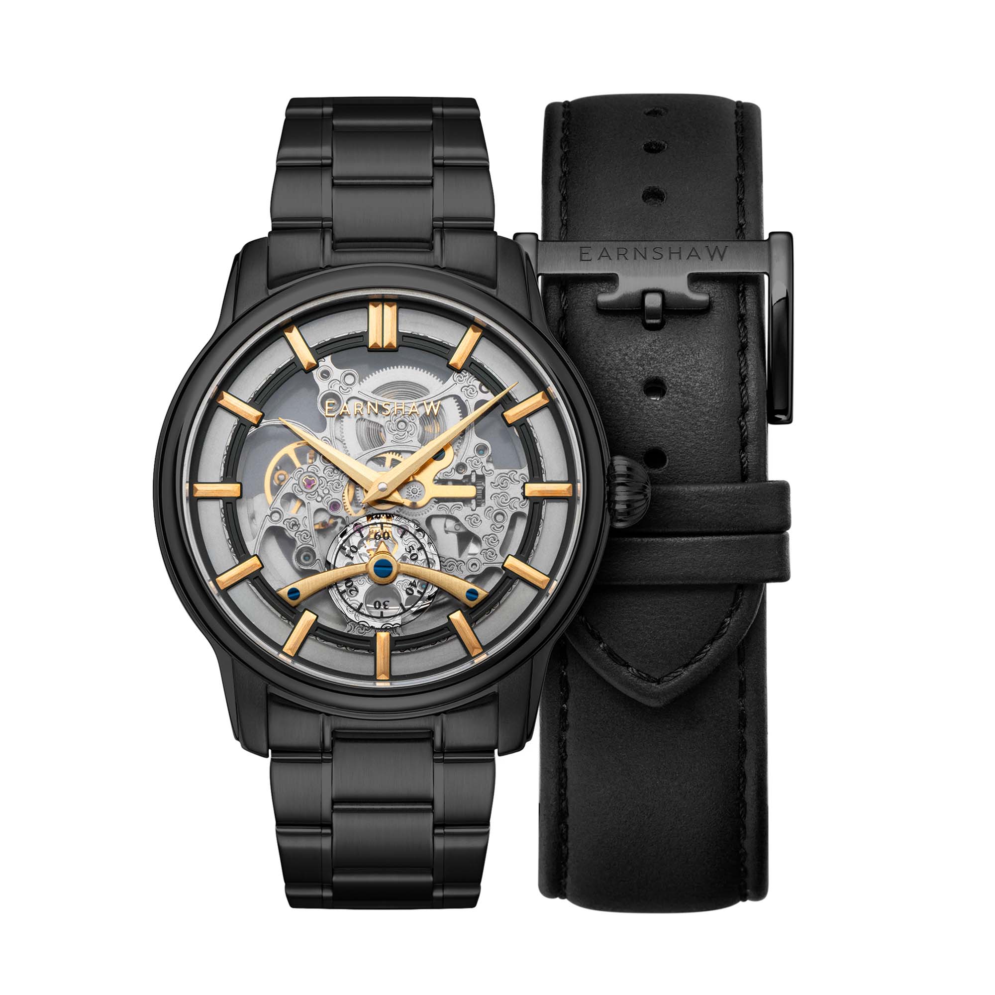 THOMAS EARNSHAW Thomas Earnshaw LONGITUDE_WHISTON LIMITED EDITION Automatic Skeleton Watch - ES-8126-55-D (Damaged Packaging)