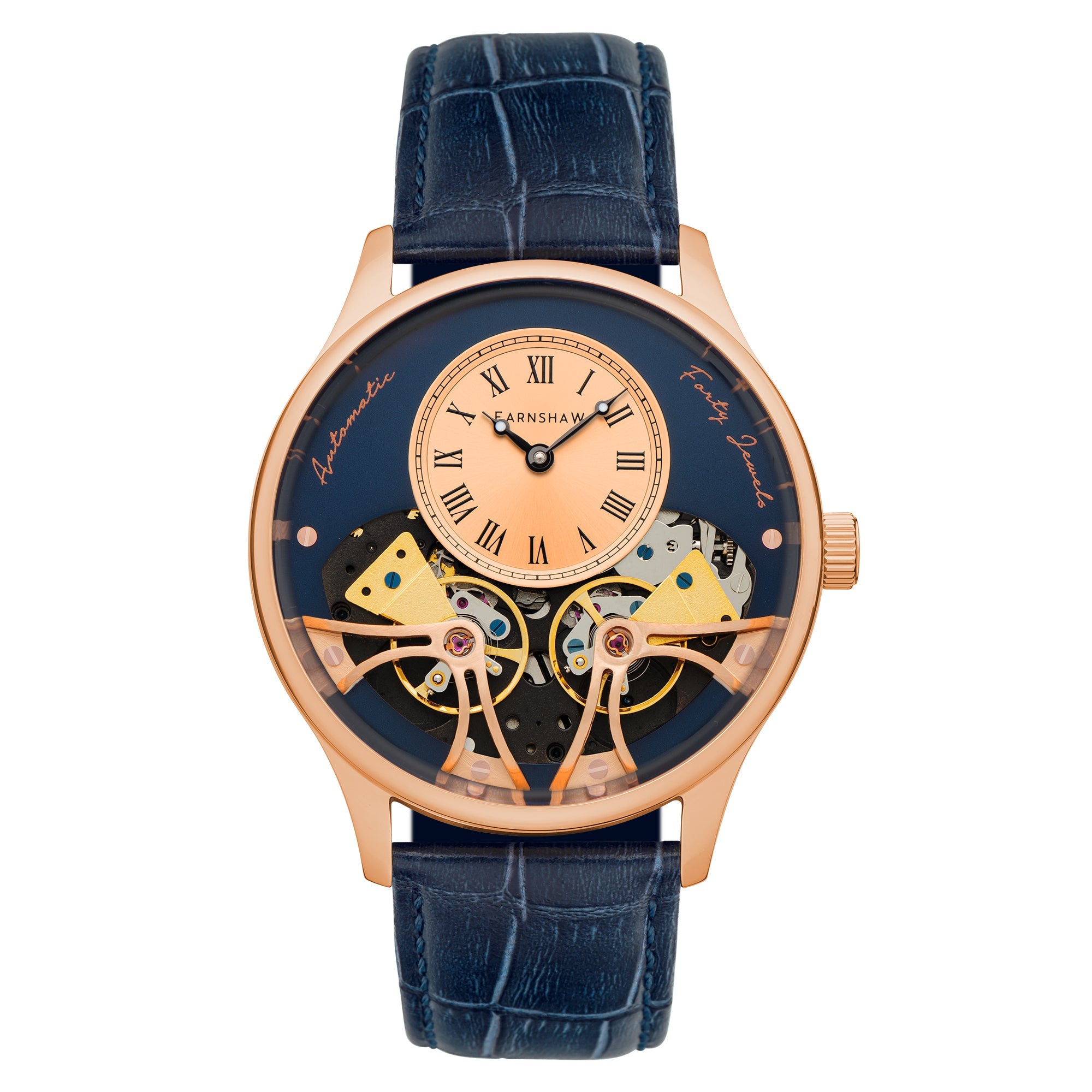THOMAS EARNSHAW Thomas Earnshaw Faraday Double Barrel Automatic Deep Rose Men's Watch ES-8179-09