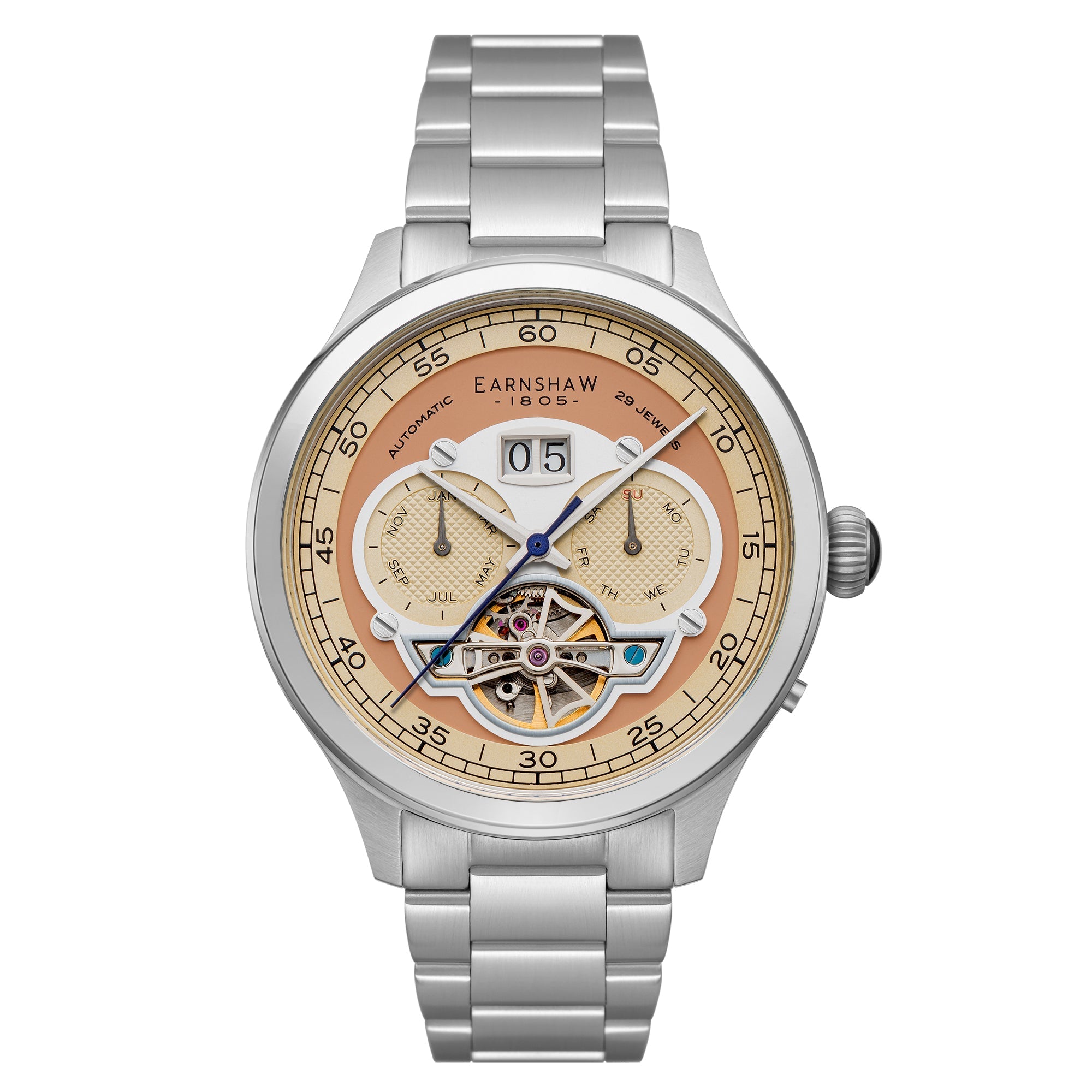 THOMAS EARNSHAW Thomas Earnshaw Baron Caramel Automatic Men's Watch ES-8187-33
