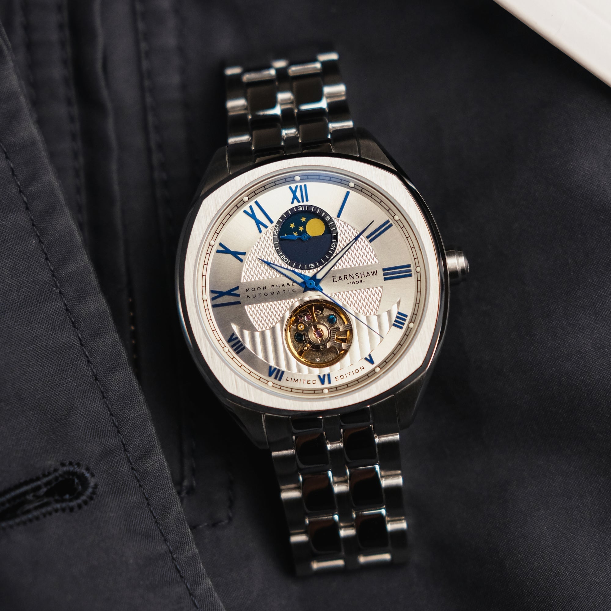 THOMAS EARNSHAW Thomas Earnshaw Peel Men's Silver Sky Watch ES-8206-44-D (Damaged Packaging)
