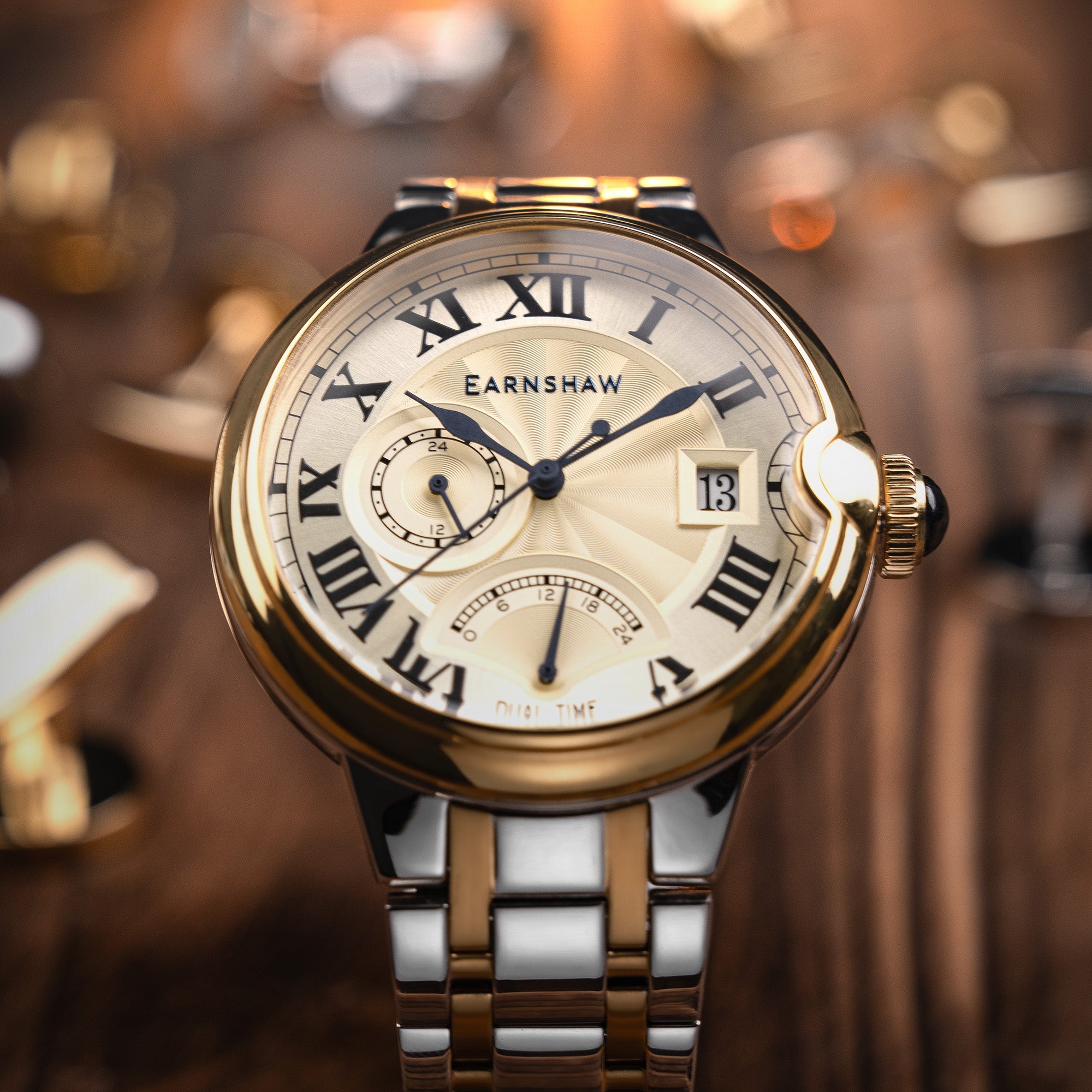 Thomas Earnshaw Thomas Earnshaw Medallion Gold Barallier Retrograde Men's Watch ES-8288-44