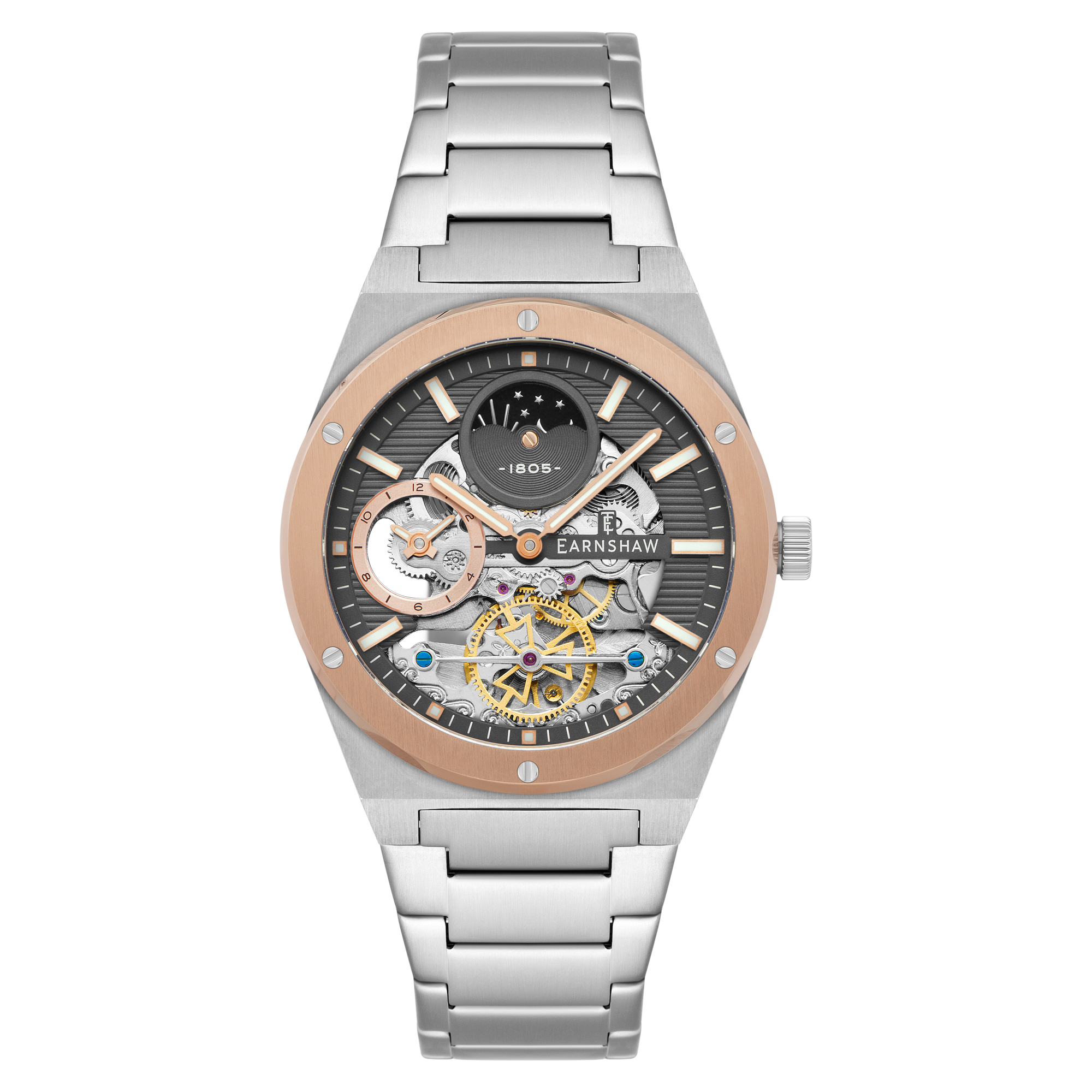 THOMAS EARNSHAW Thomas Earnshaw Drake Dual Time Automatic Men's Watch ES-8291-44