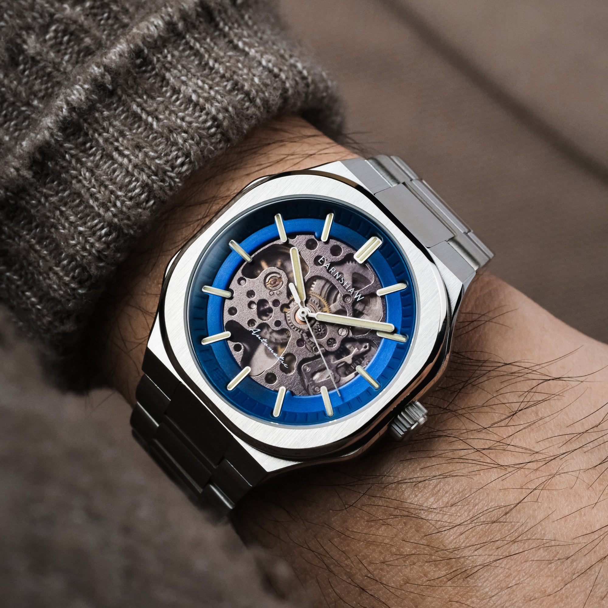 THOMAS EARNSHAW Thomas Earnshaw Discovery Exeter Skeleton Automatic Men's Watch ES-8300-22