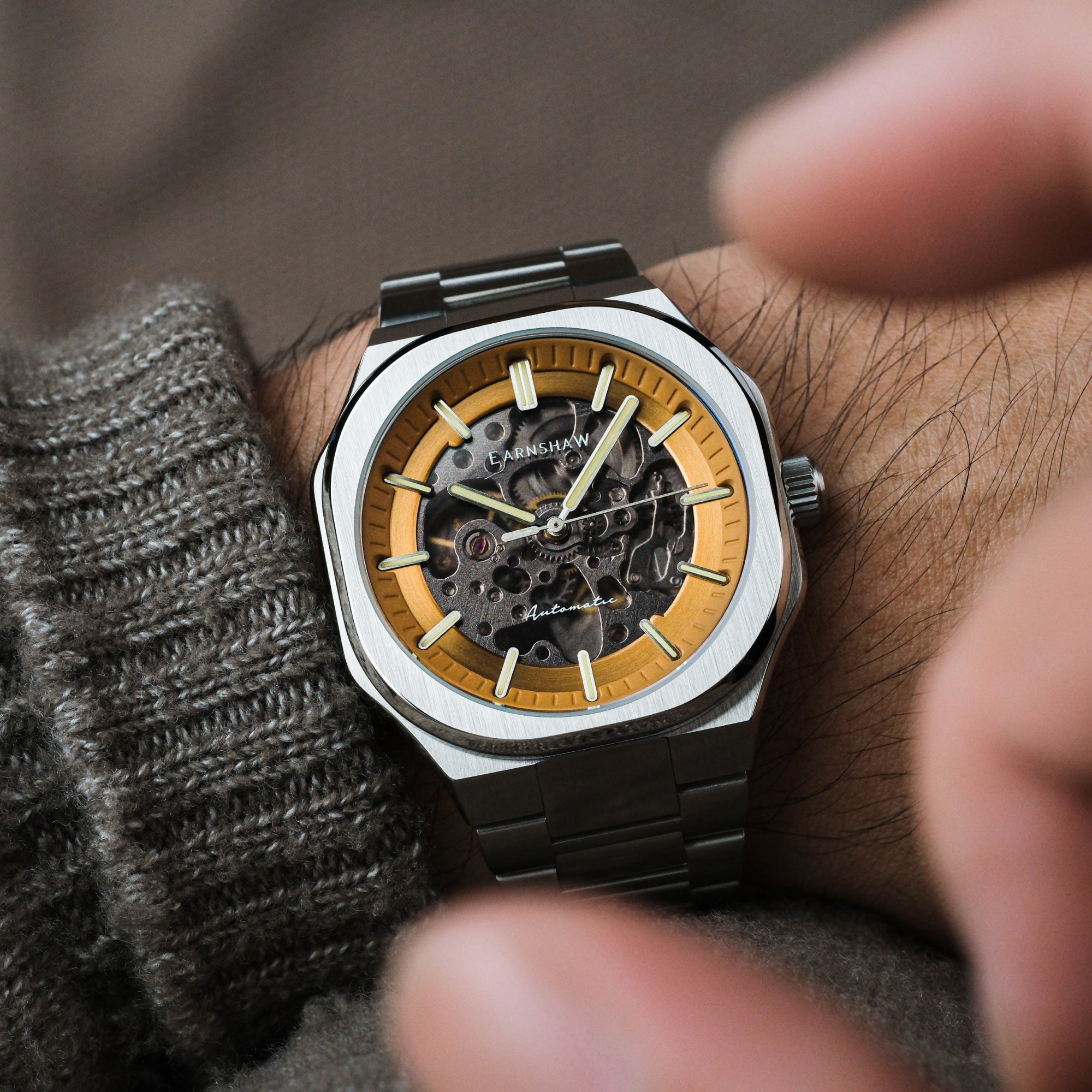 THOMAS EARNSHAW Thomas Earnshaw Discovery Exeter Skeleton Automatic Men's Watch ES-8300-33