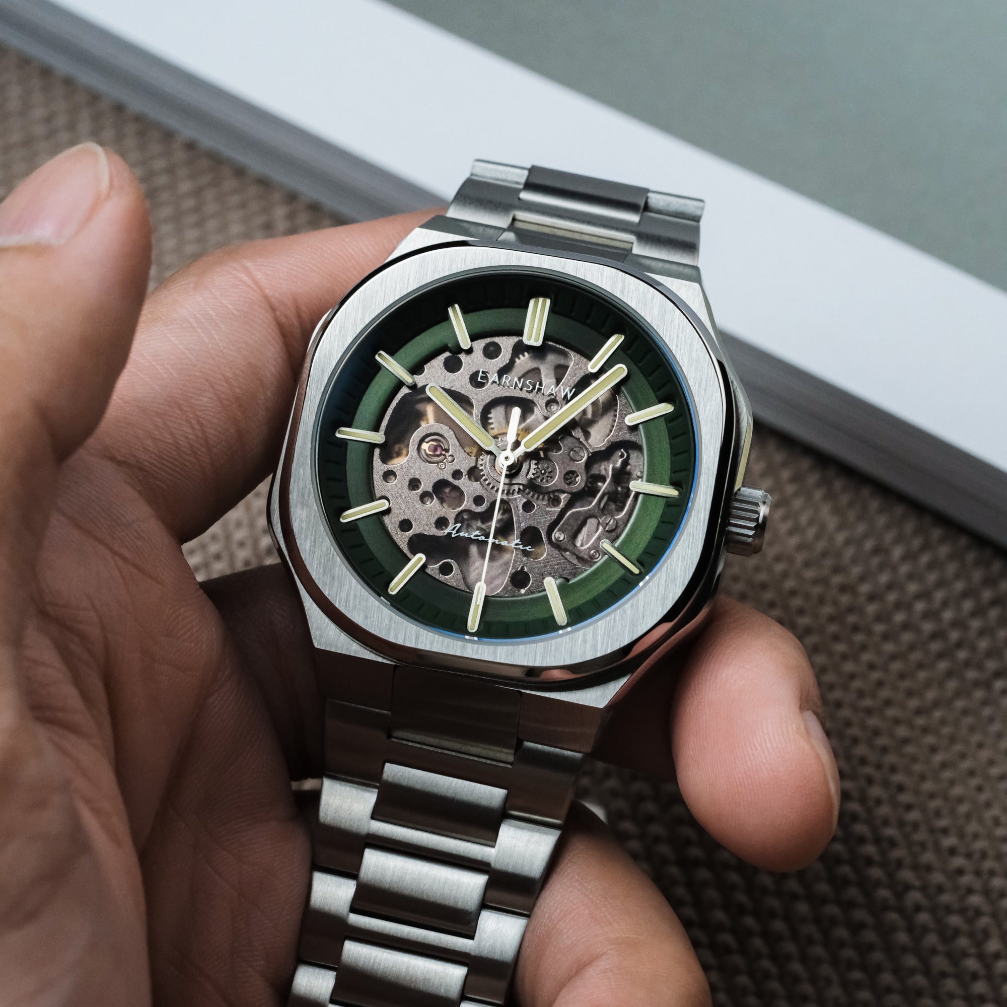 THOMAS EARNSHAW Thomas Earnshaw Discovery Exeter Skeleton Automatic Men's Watch ES-8300-44