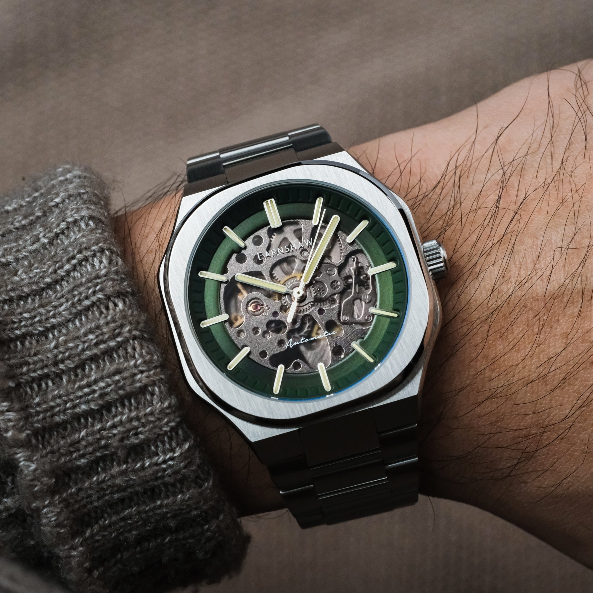THOMAS EARNSHAW Thomas Earnshaw Discovery Exeter Skeleton Automatic Men's Watch ES-8300-44