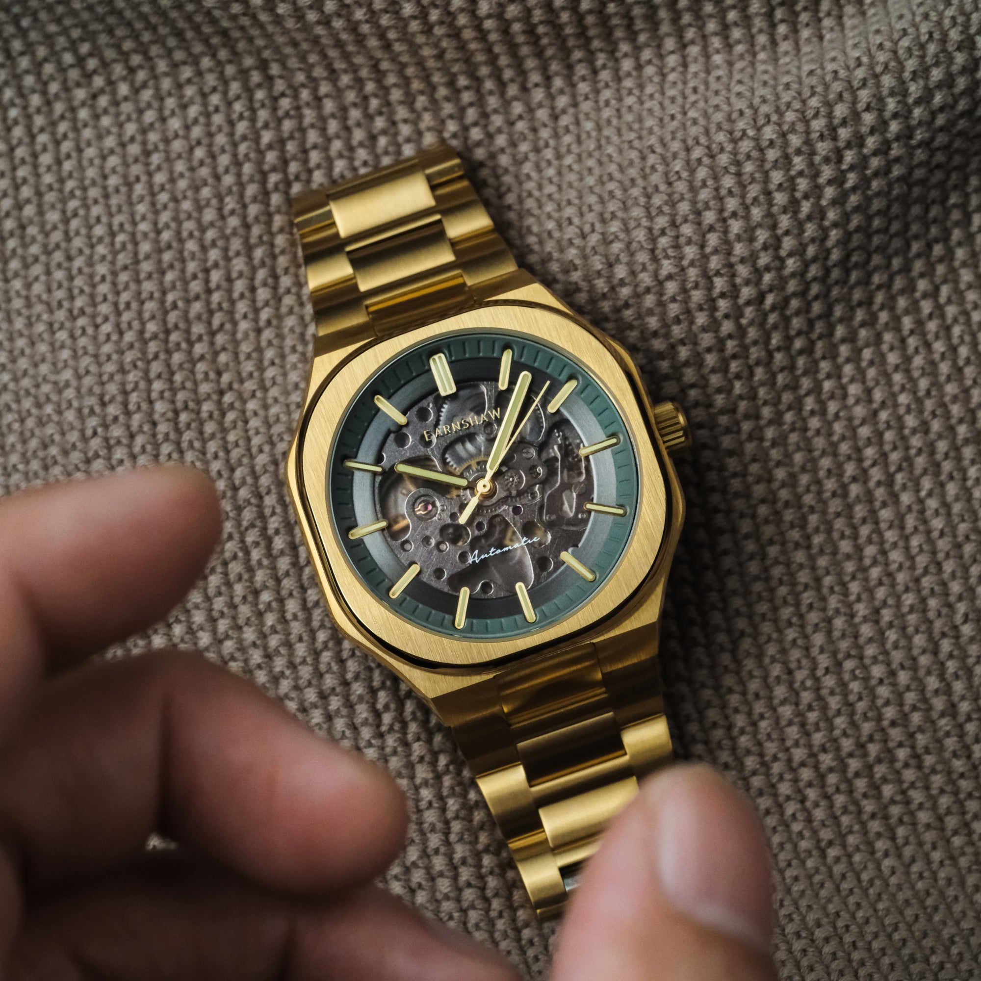 THOMAS EARNSHAW Thomas Earnshaw Discovery Exeter Skeleton Automatic Men's Watch ES-8300-55