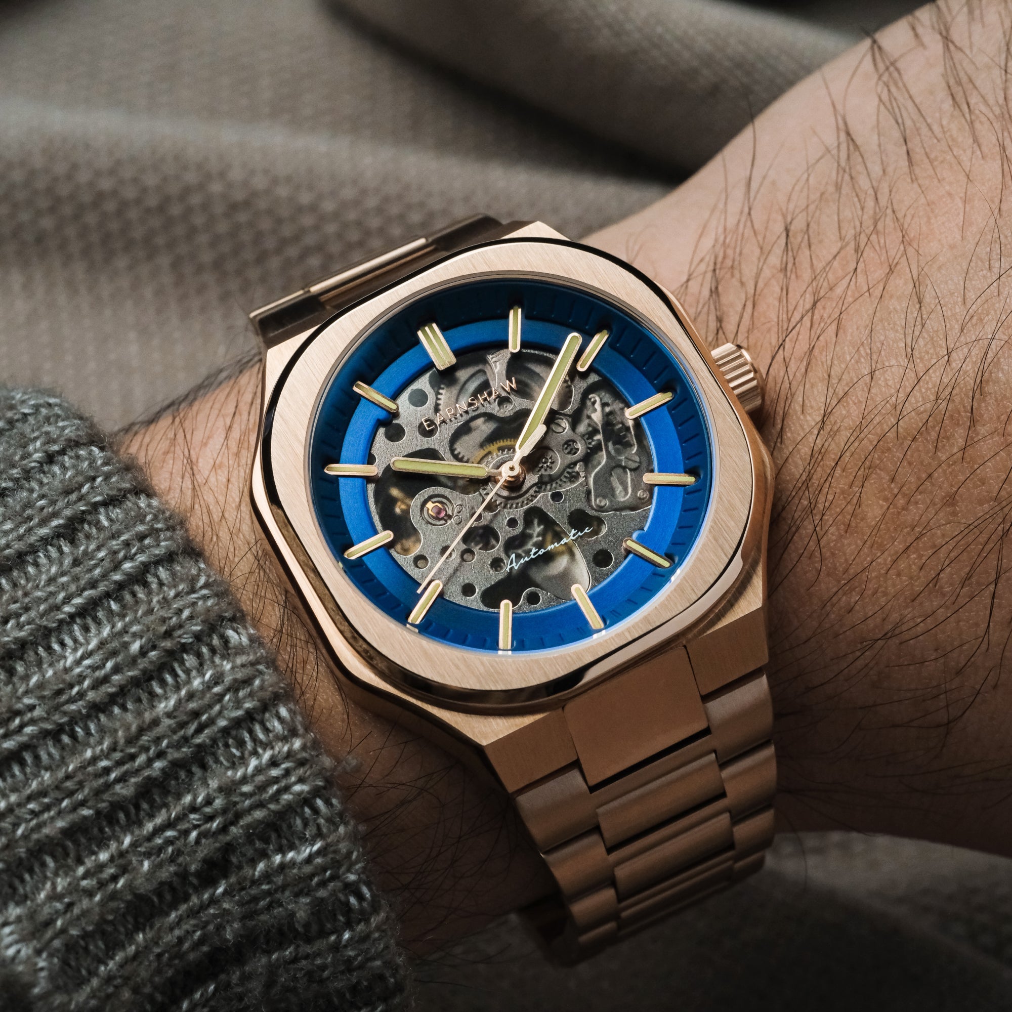 THOMAS EARNSHAW Thomas Earnshaw Discovery Exeter Skeleton Automatic Men's Watch ES-8300-66
