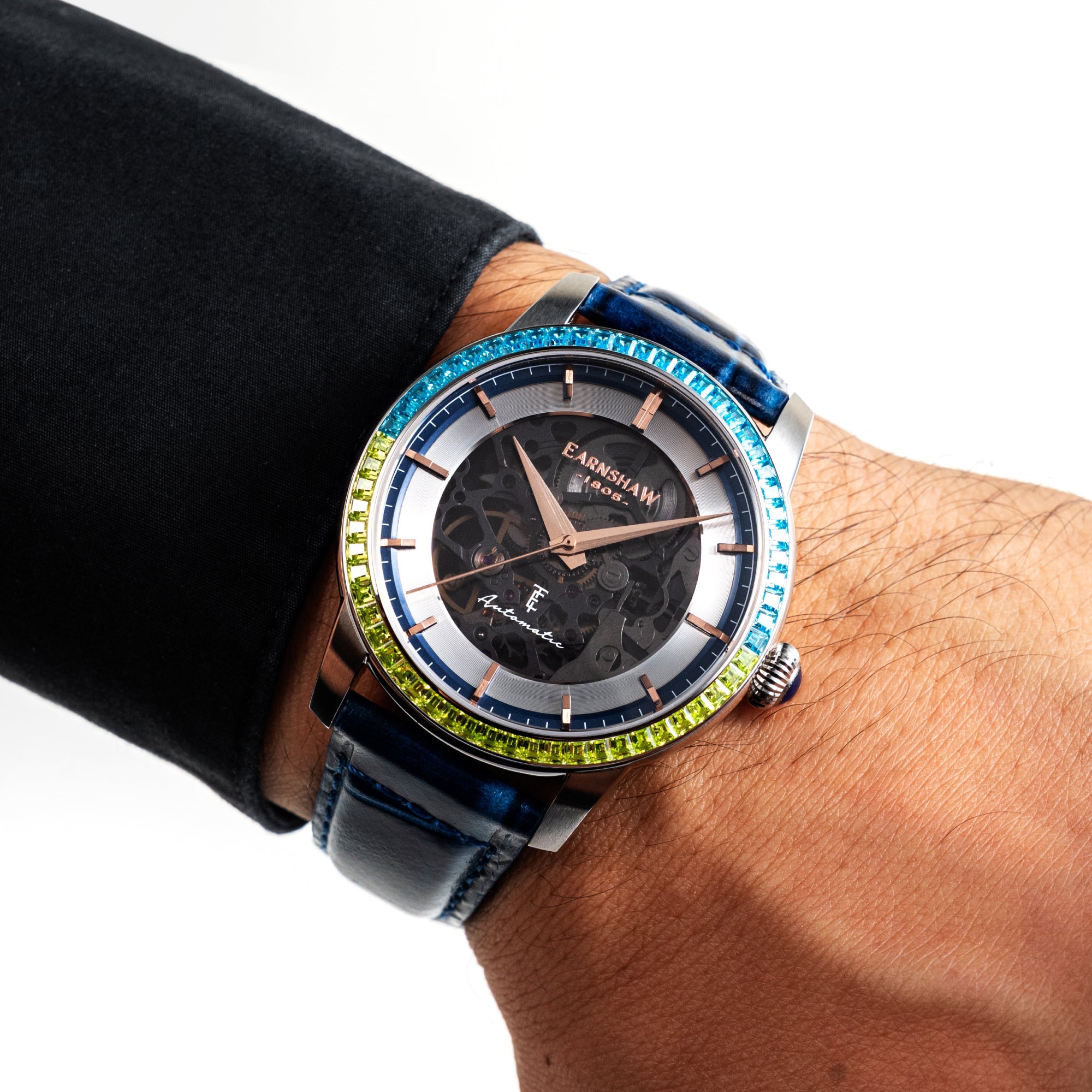 THOMAS EARNSHAW Thomas Earnshaw Celestial Glory Skeleton Automatic Men's Watch ES-8301-03