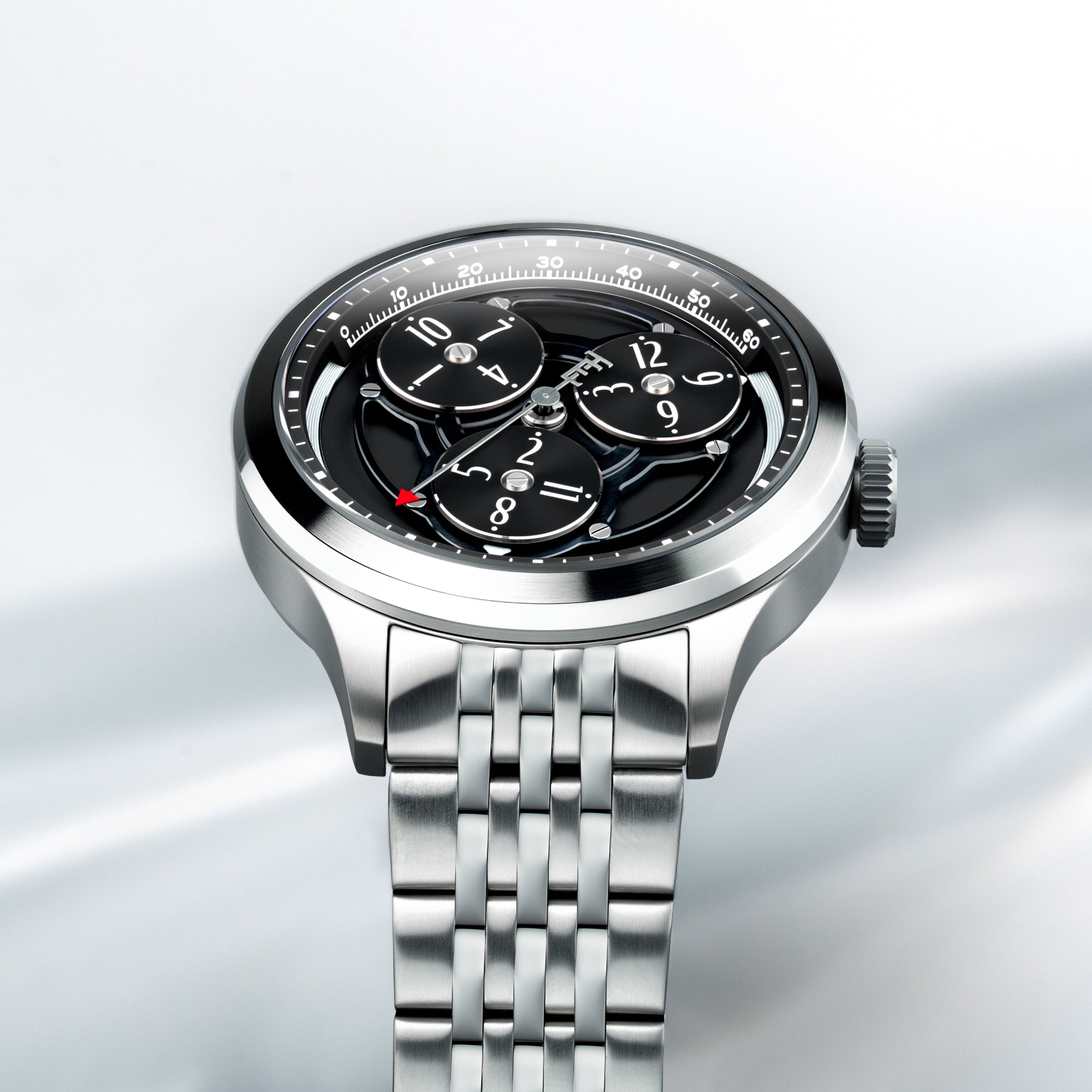 THOMAS EARNSHAW Thomas Earnshaw Engineer Hexham Trisect Automatic Limited Edition Midnight Black Men's Watch ES-8304-11