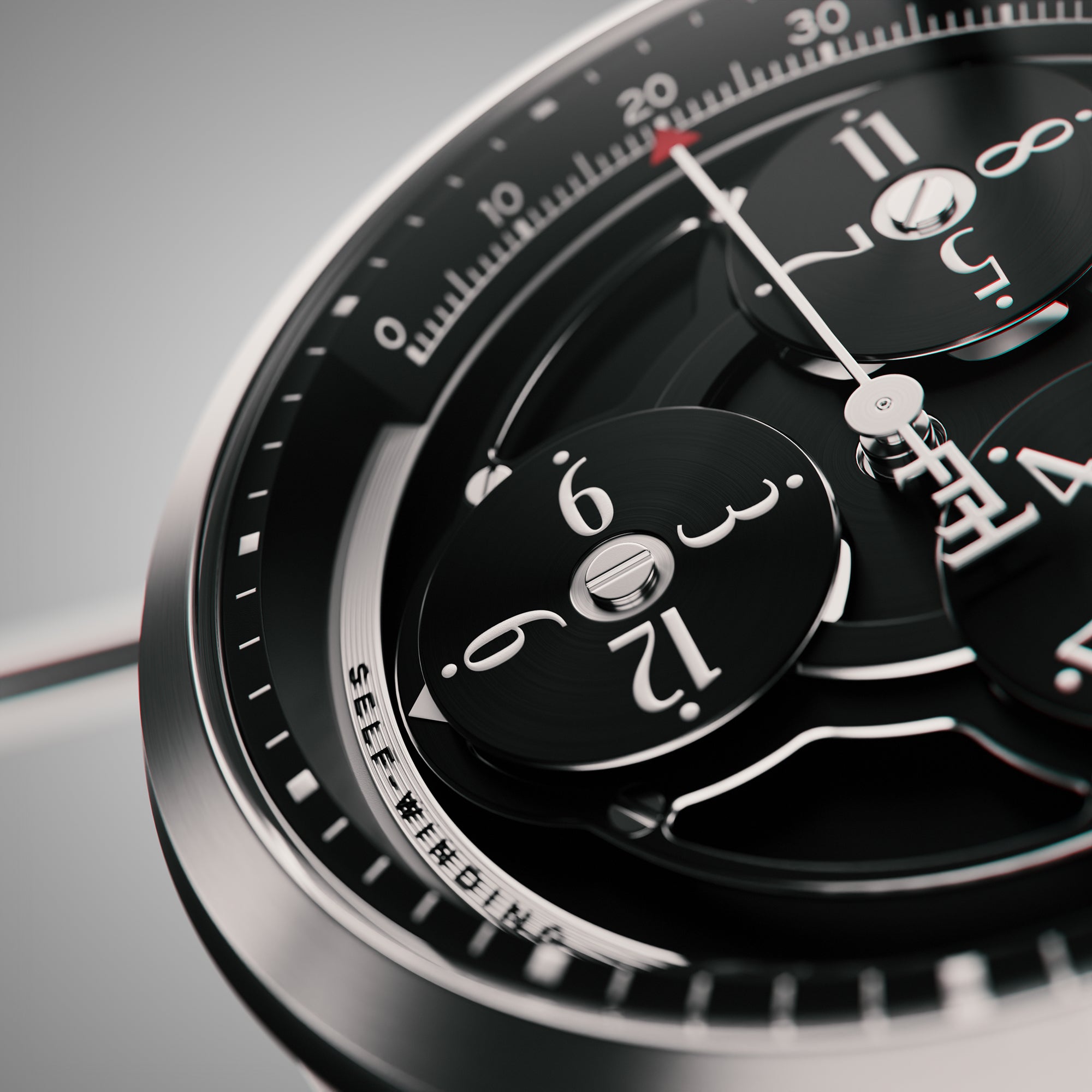THOMAS EARNSHAW Thomas Earnshaw Engineer Hexham Trisect Automatic Limited Edition Midnight Black Men's Watch ES-8304-11
