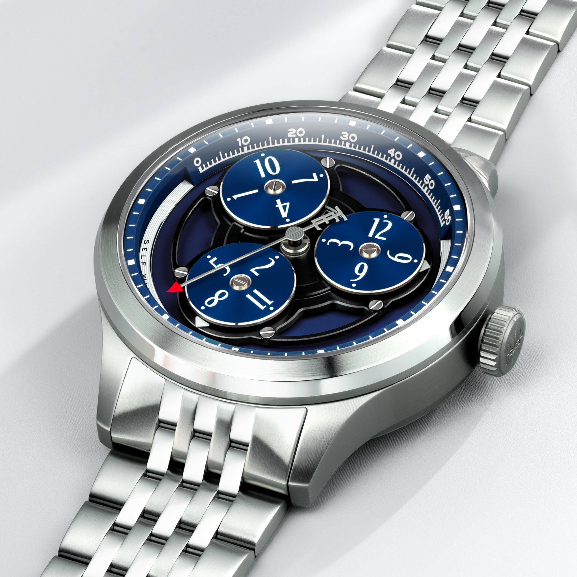 THOMAS EARNSHAW Thomas Earnshaw Engineer Hexham Trisect Automatic Limited Edition Onyx Blue Men's Watch ES-8304-22